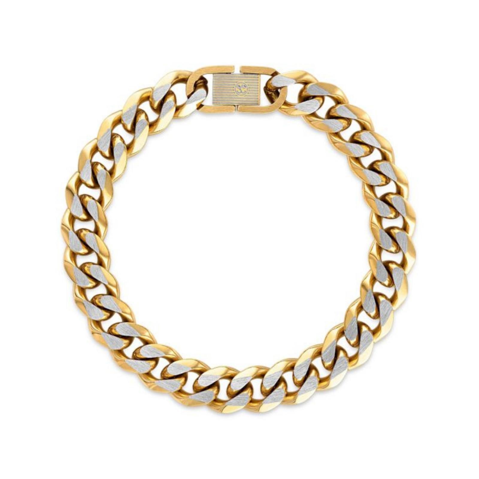 Esquire Esquire Men’s Two-Tone Curb Link Chain Bracelet Size ONE SIZE - 1 Thumbnail