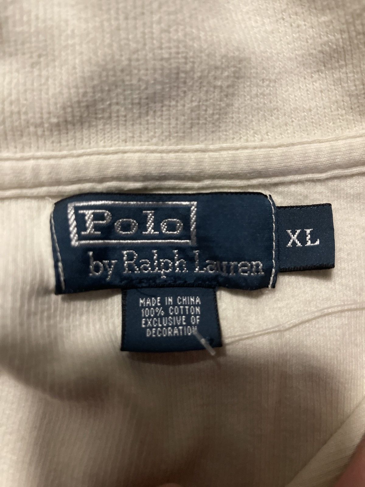 Polo Ralph Lauren Cream polo Ralph Lauren quarter zip Size US XL / EU 56 / 4 - 2 Thumbnail