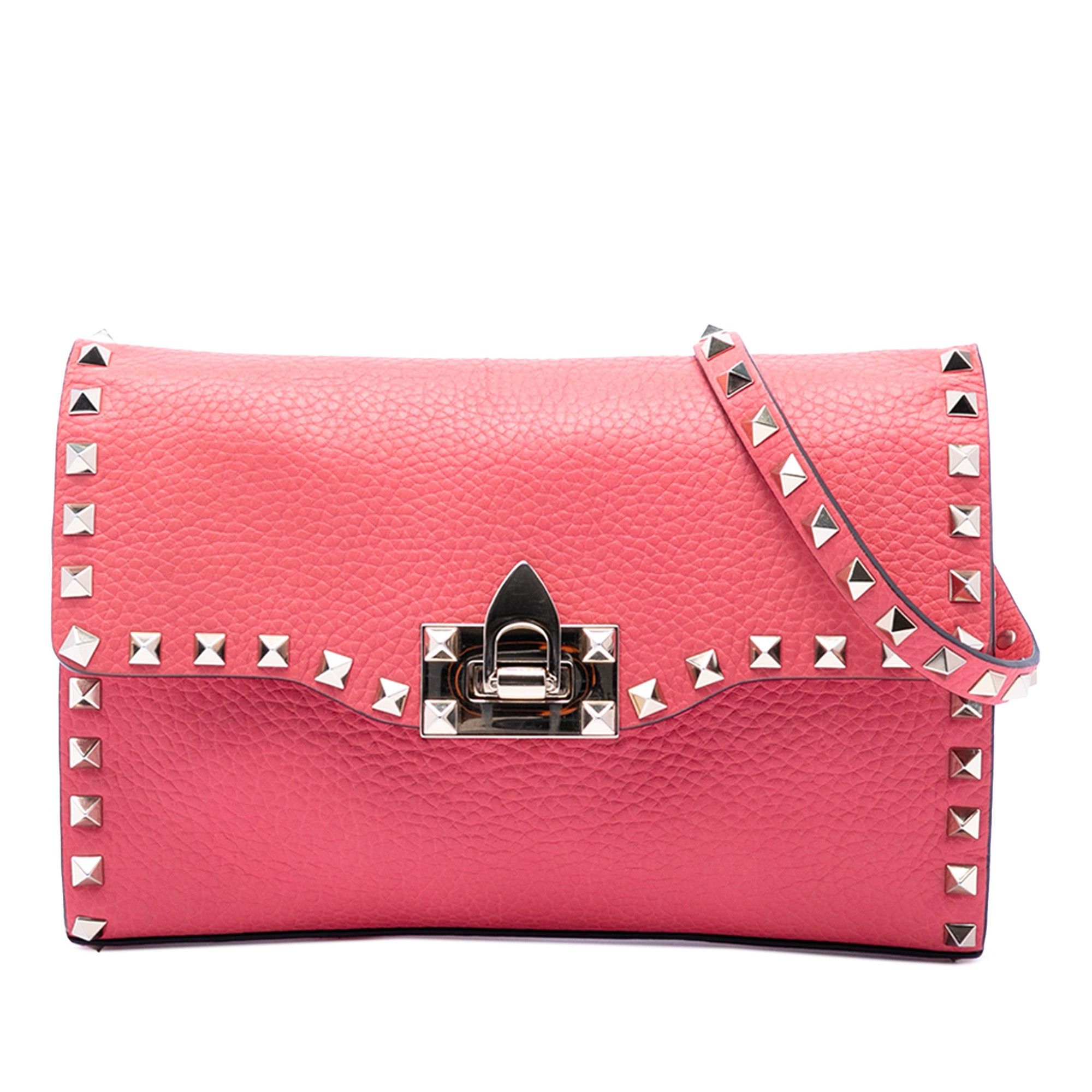 Valentino Small Leather Rockstud Flap Crossbody Size ONE SIZE - 1 Thumbnail