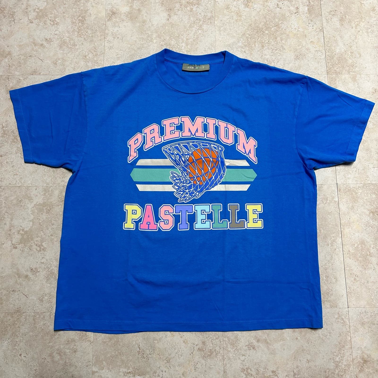 image of Premium Pastelle T-Shirt Kanye West Ian Connor in Blue, Men's (Size Large)