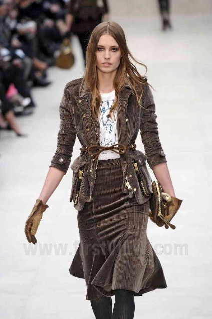 Burberry Prorsum F/W 2012 RUNWAY CORDUROY JACKET Size S / US 4 / IT 40 - 5 Thumbnail