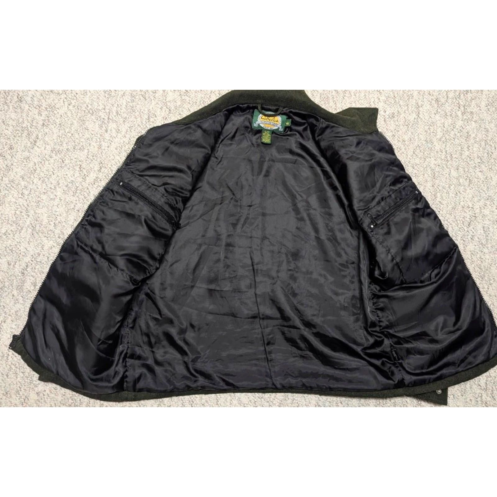 Vintage VINTAGE Cabela's Wool Blend Alpaca Coat Men L Green Coat Size US L / EU 52-54 / 3 - 3 Thumbnail