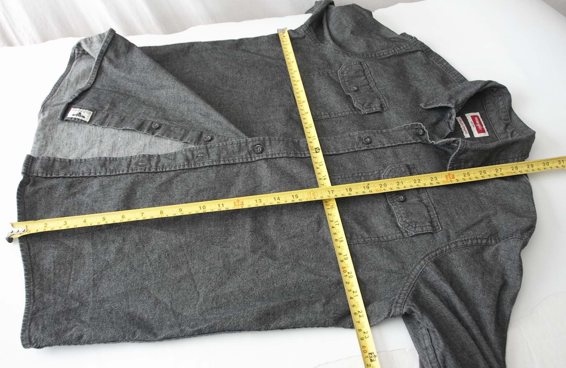 Wrangler Wrangler Shirt Chambray Denim Size M Dark Gray Size US M / EU 48-50 / 2 - 4 Thumbnail