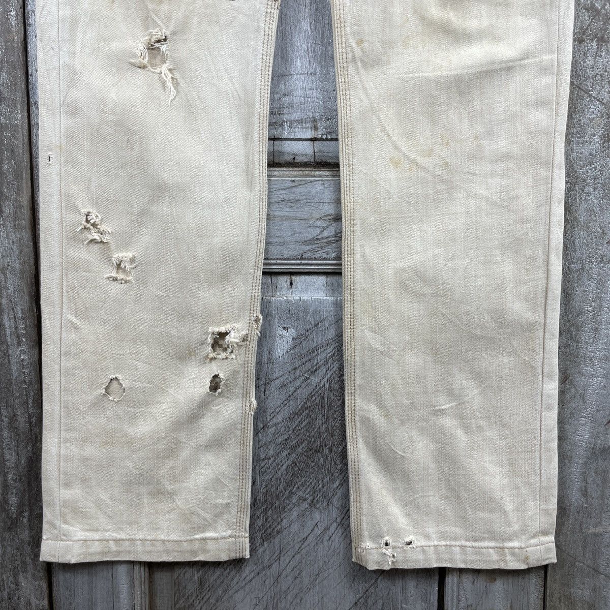 Hysteric Glamour × Japanese Brand Vintage Distressed M.C.D Embroidery Punk Style Size US 31 - 11 Thumbnail
