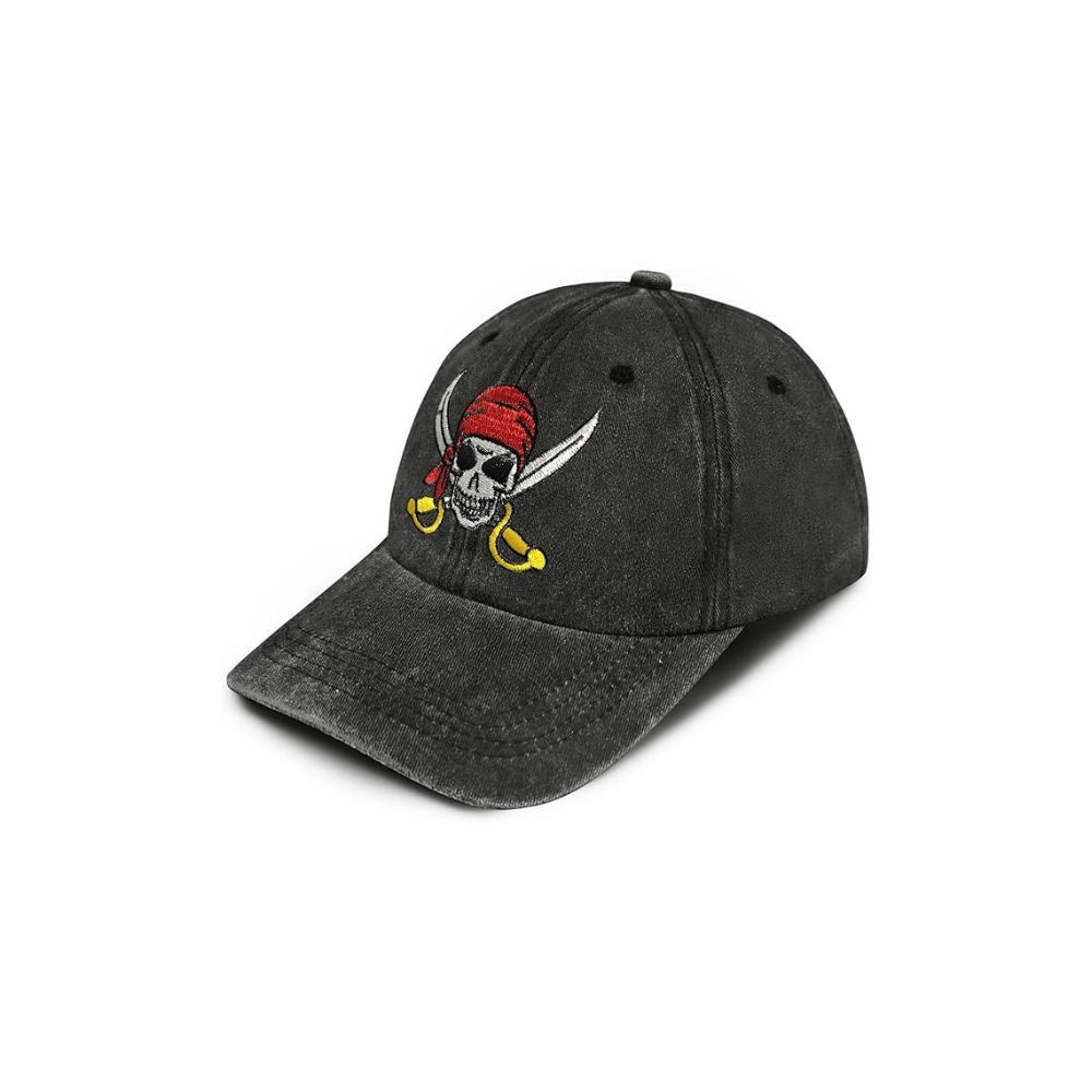 Other Embroidered Skull Skeleton Cap Adjustable Baseball Hat Size ONE SIZE - 2 Thumbnail
