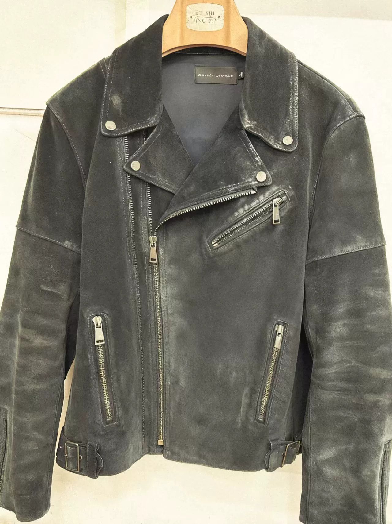 Ralph Lauren Black Label Vintage Ralph Lauren Black Motorcycle Jacket Size US S / EU 44-46 / 1 - 1 Thumbnail