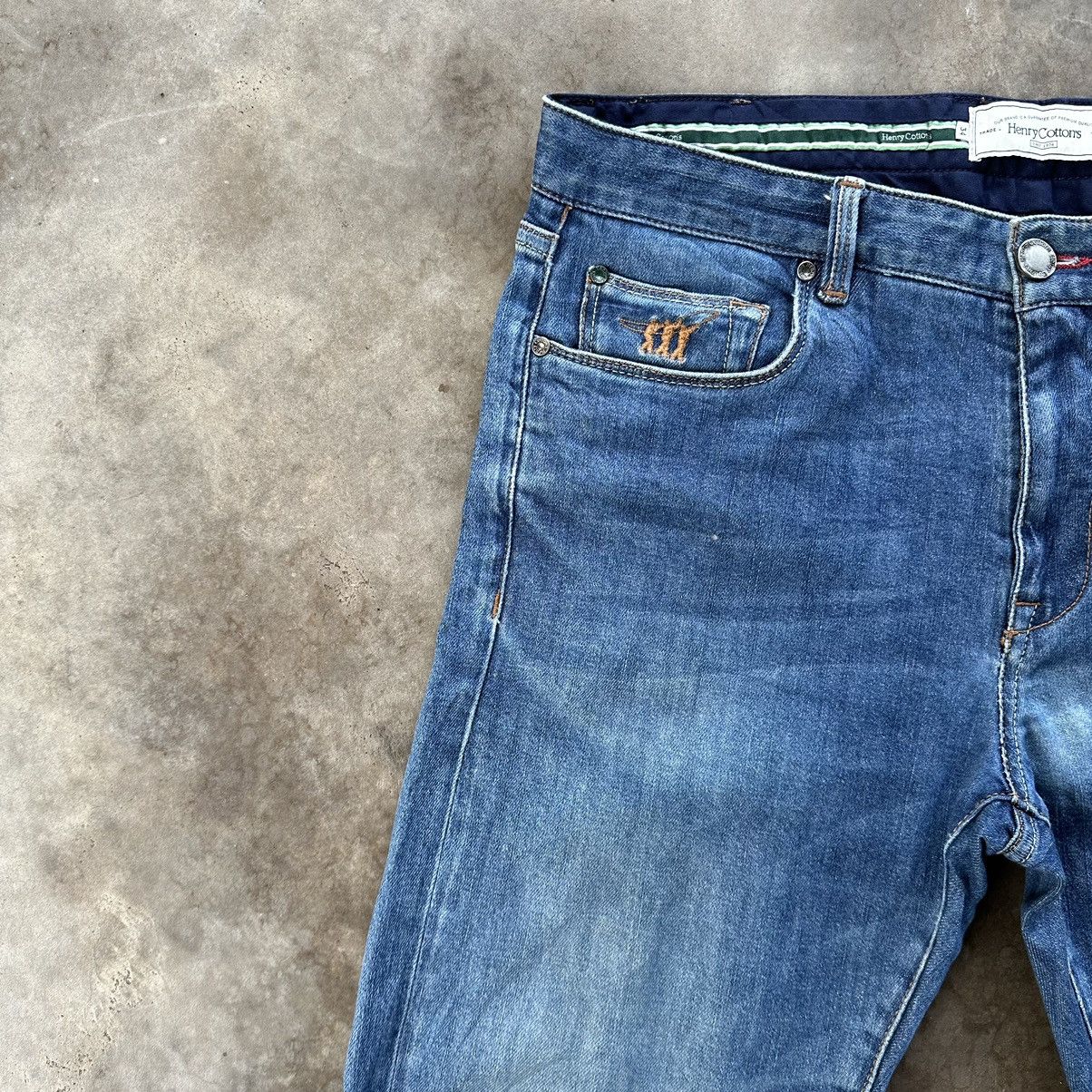 Japanese Brand Vintage Henry Cottons Distressed Faded Denim Jean Pant W34 Size US 34 / EU 50 - 5 Thumbnail