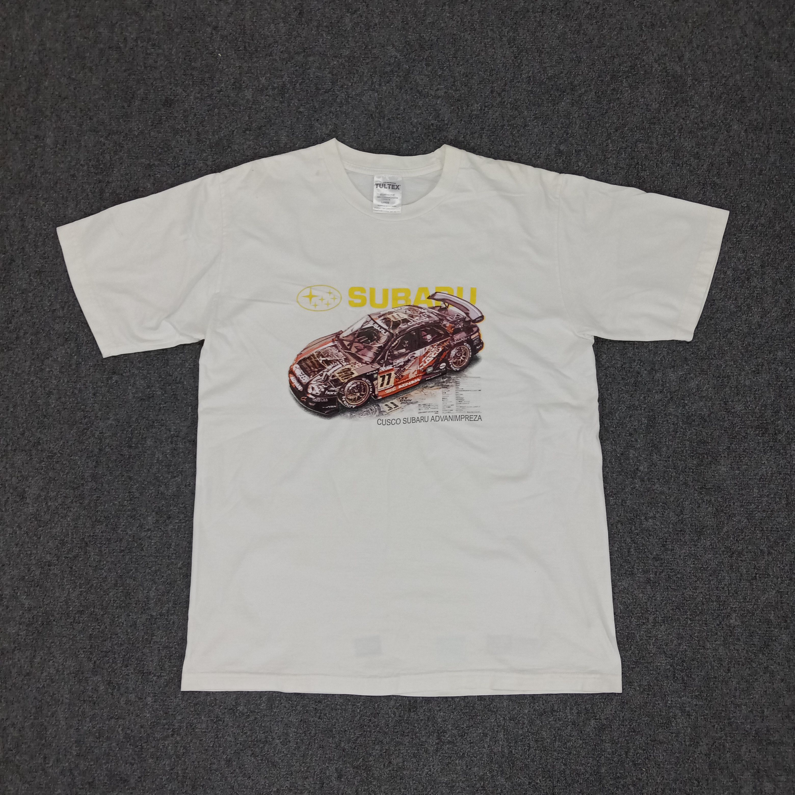 Japanese Brand × Vintage Subaru Impreza Rally Japanese Racing Team Tshirt Size US M / EU 48-50 / 2 - 1 Thumbnail