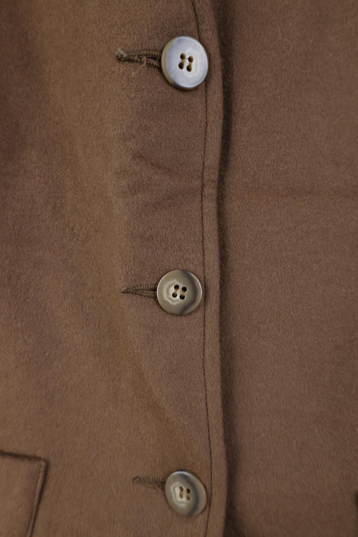 Vintage Vintage 90s Streetwear Cashmere Back Vest Jacket Brown Size L / US 10 / IT 46 - 5 Thumbnail