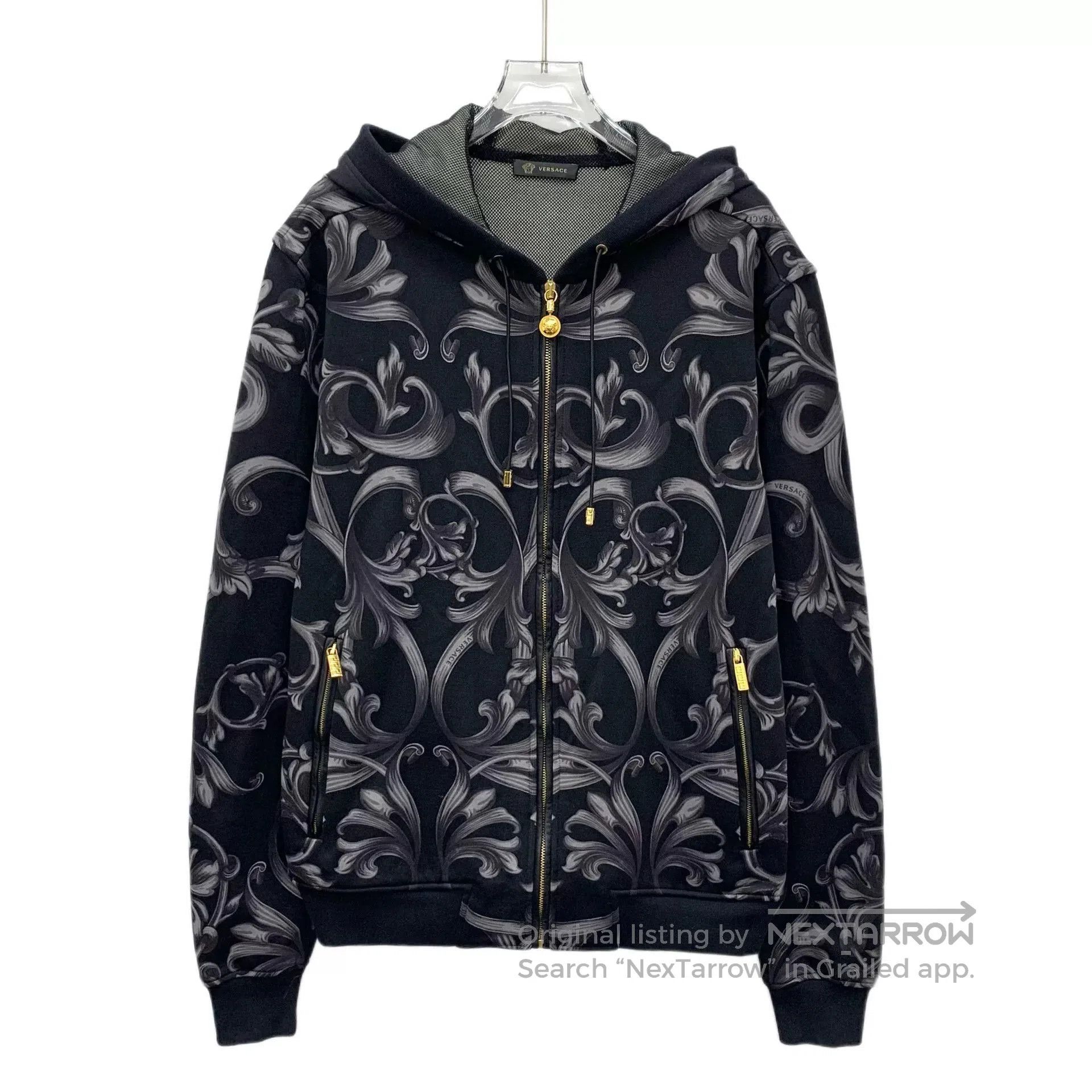 Versace Versace Floral Print Zip Hoodie. Size US M / EU 48-50 / 2 - 1 Thumbnail