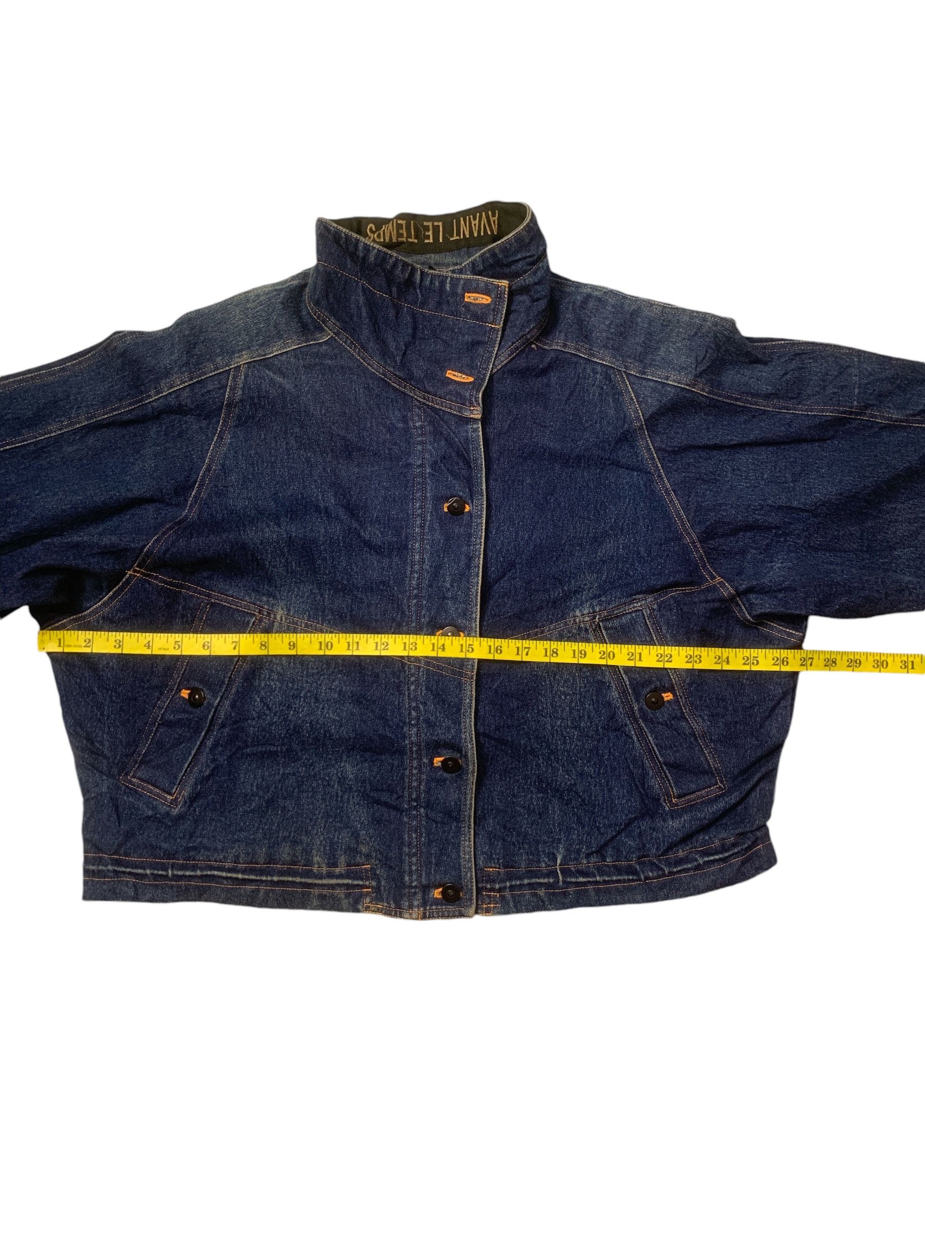Designer Rare Design Vintage Avant Le Temps Denim Jackets Size XXL / US 16-18 / IT 52-54 - 9 Thumbnail