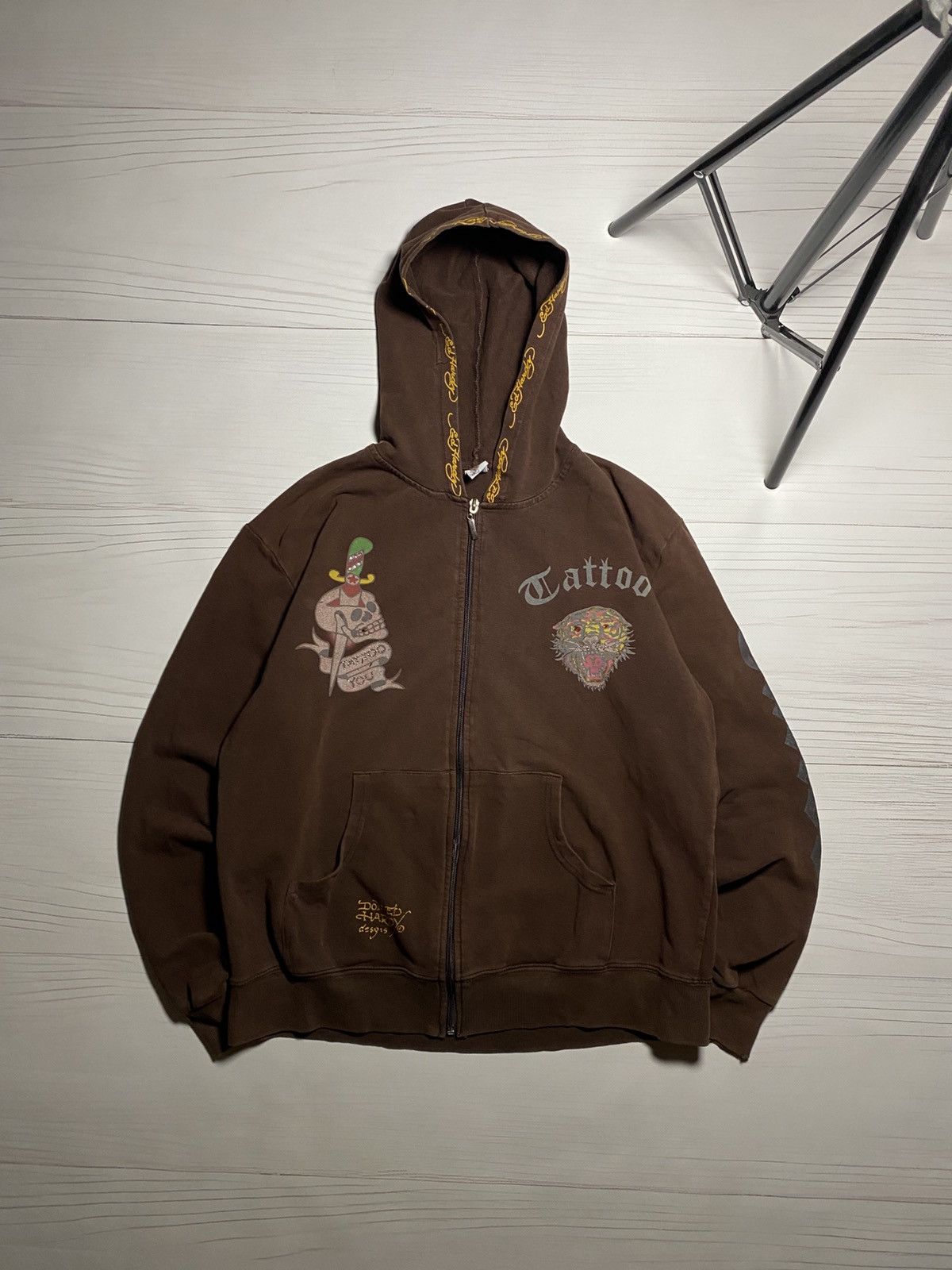 Ed Hardy Ed Hardy Christian Audigier Tattoo New York city zip hoodie Size XL / US 12-14 / IT 48-50 - 1 Thumbnail