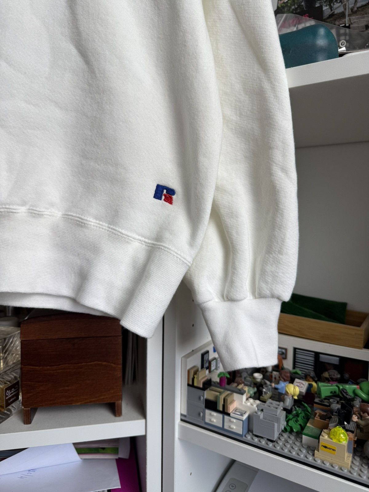 Russell Athletic × Vintage Vintage 90s Russell Athletic white boxy baggy sweatshirt XL Size US L / EU 52-54 / 3 - 3 Thumbnail