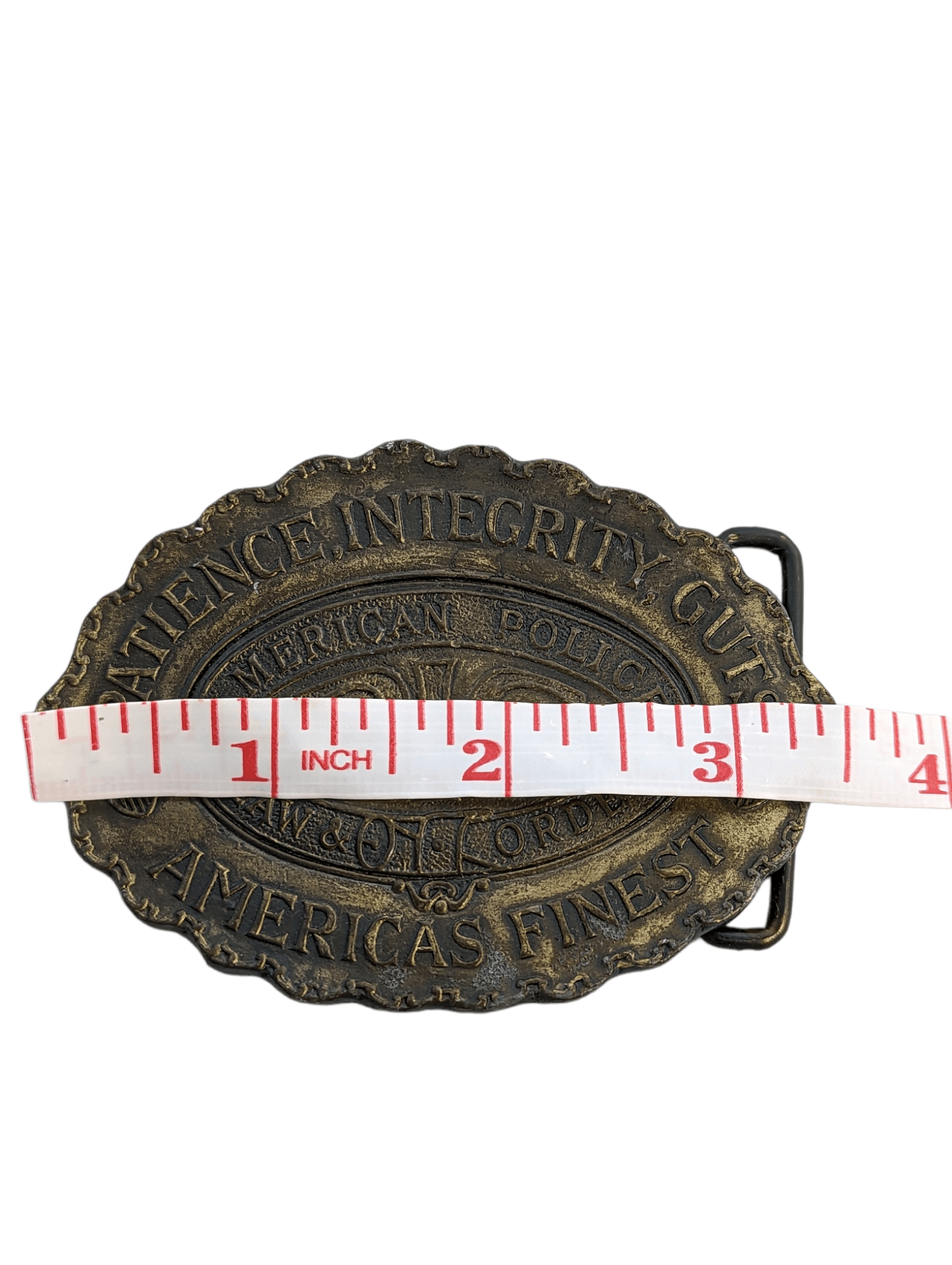 Other Police PIG Patience Integrity Guts American Belt Buckle Size ONE SIZE - 3 Thumbnail