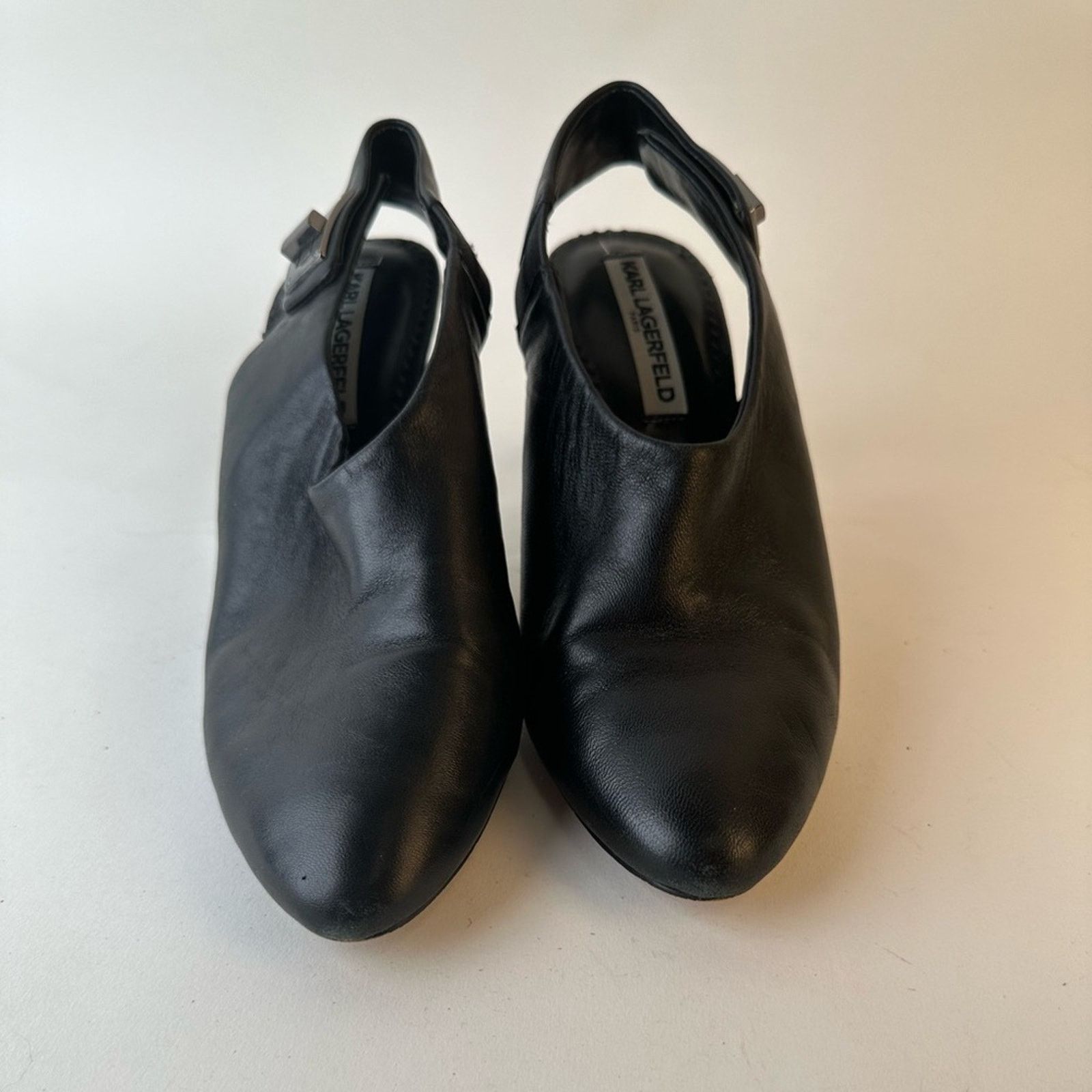 Karl Lagerfeld Karl Langerfield Maddie Slingback Heel Booties Size US 7 / IT 37 - 3 Thumbnail