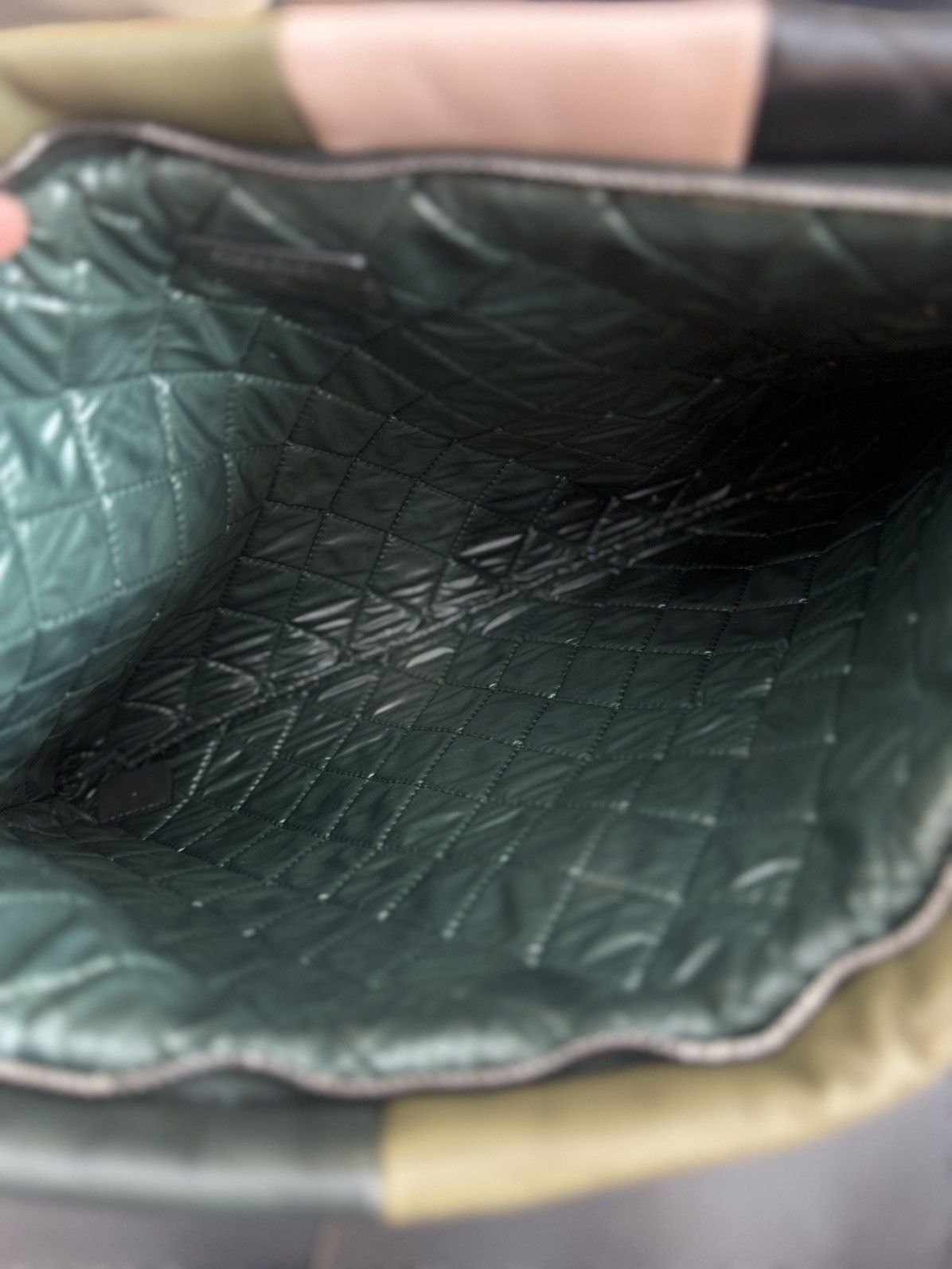 Chanel Chanel Olive & Multicolor Lambskin Patchwork O-Case Size ONE SIZE - 12 Thumbnail