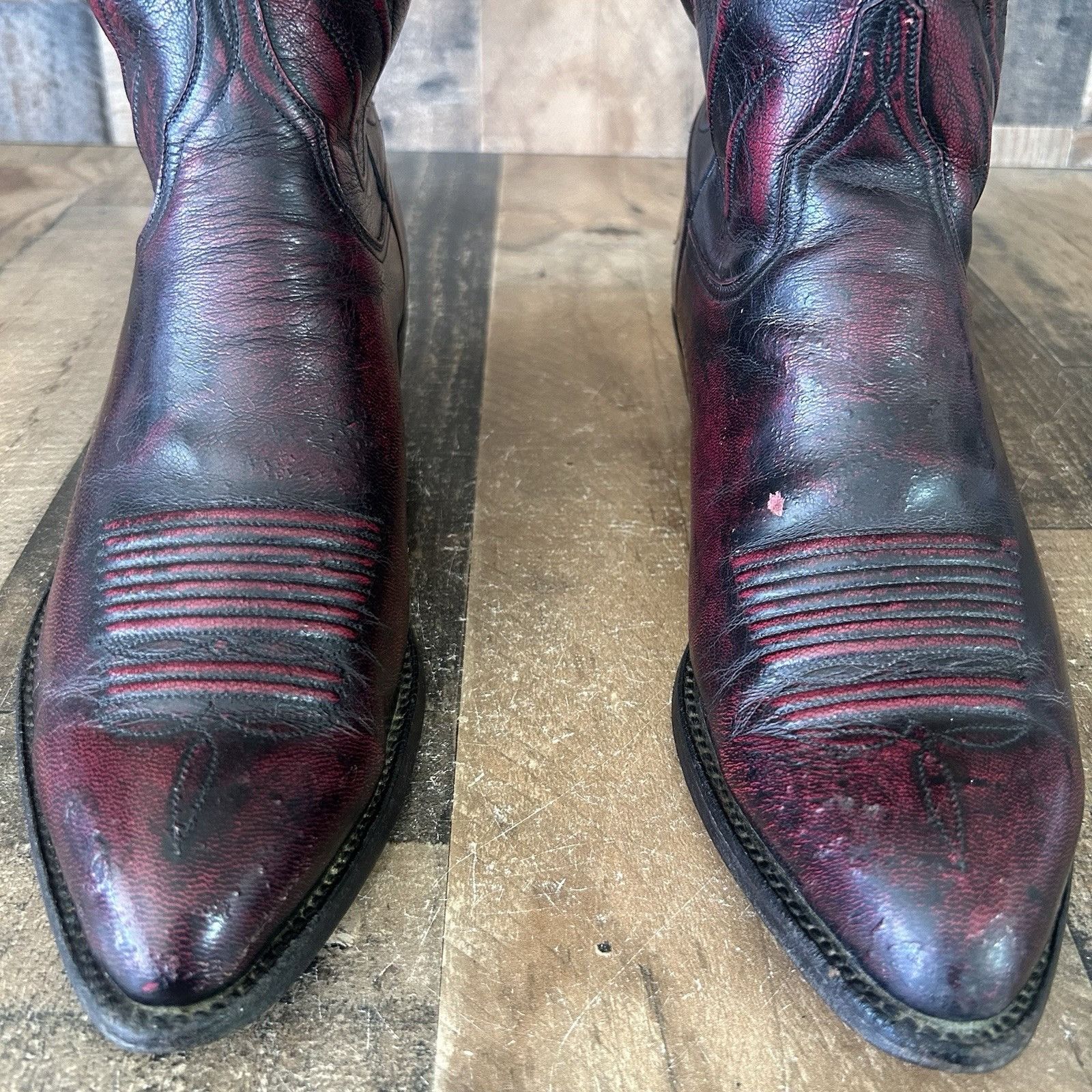 Lucchese Lucchese Classics Black Cherry Cowboy Boots Mens 10 D Size US 10 / EU 43 - 7 Thumbnail