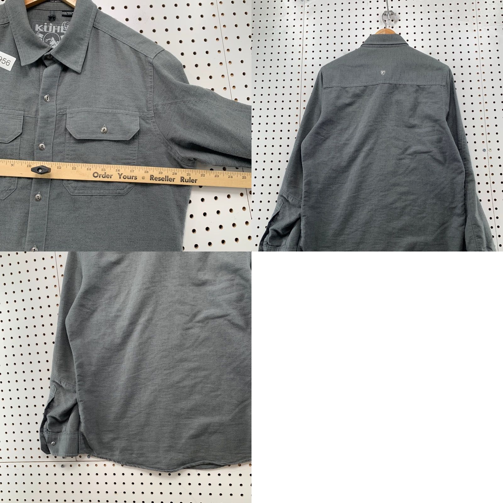 Vintage Kuhl Flannel Button Shirt Mens Small Gray Descendr Long Sleeve Lightweight Hike Size US S / EU 44-46 / 1 - 9 Thumbnail