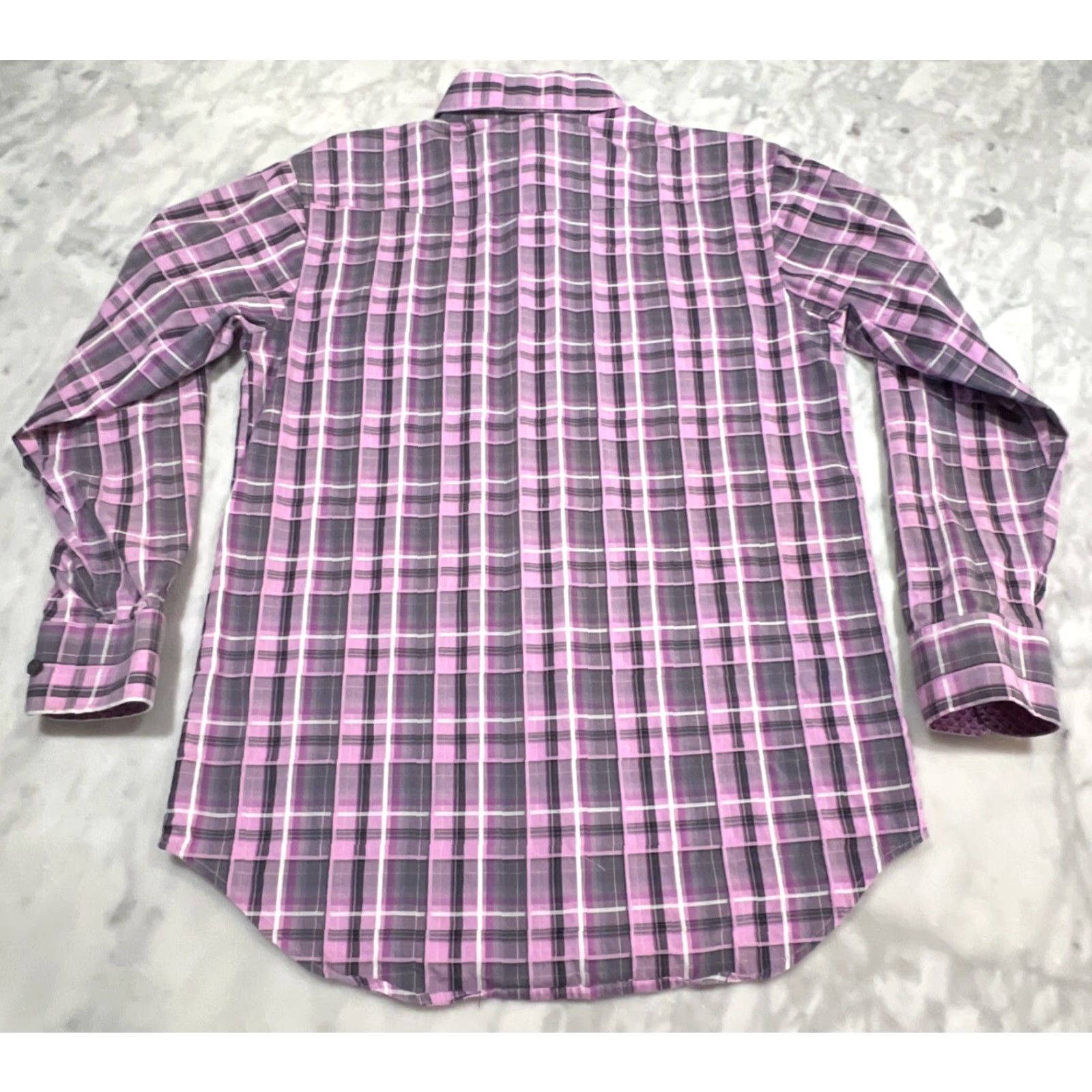 Vintage Panhandle Select Shirt Men’s Medium Button Down Plaid Pink Gray Long Sleeve Size US M / EU 48-50 / 2 - 7 Thumbnail