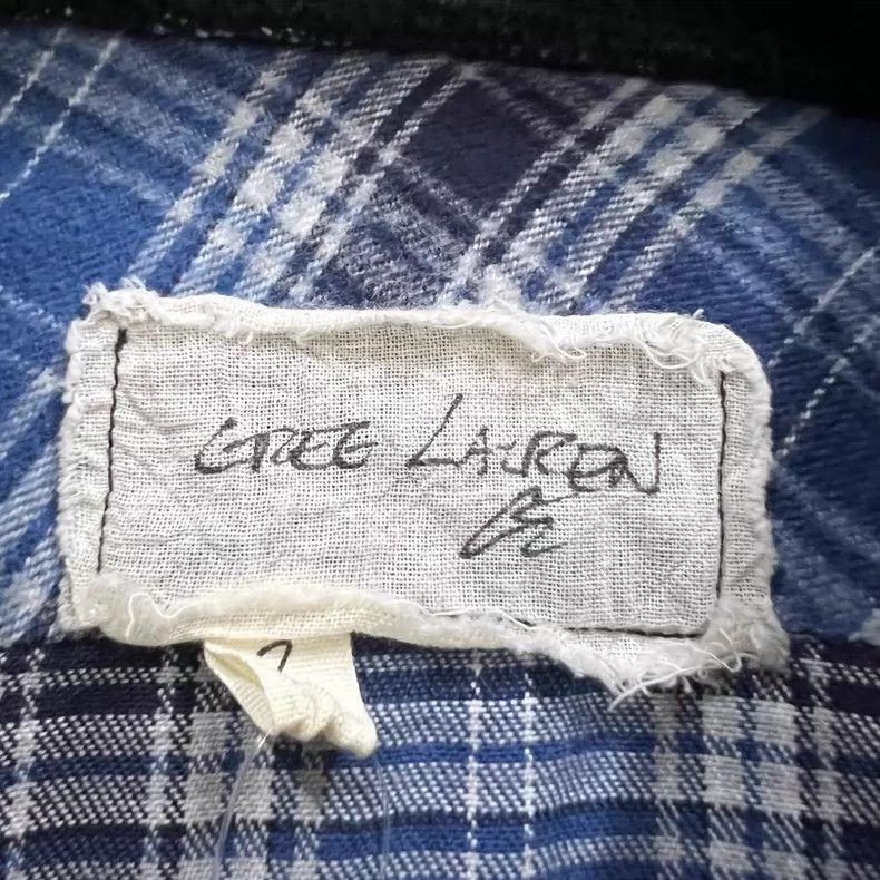 Greg Lauren greg lauren size 2Blue checkered patchwork hooded jacket 25 Size US M / EU 48-50 / 2 - 2 Thumbnail