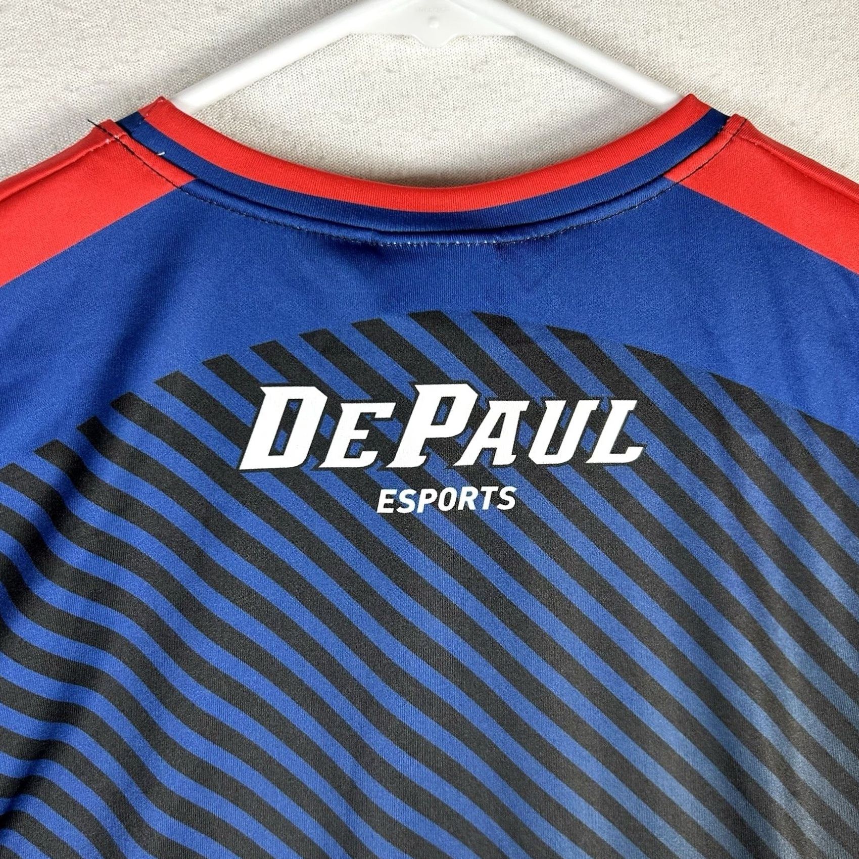 Vintage DePaul University Soccer Jersey Shirt Men S Blue Demon Tee Nike Dri-Fit T-Shirt NCAA Collegiate Pullover Size US S / EU 44-46 / 1 - 5 Thumbnail
