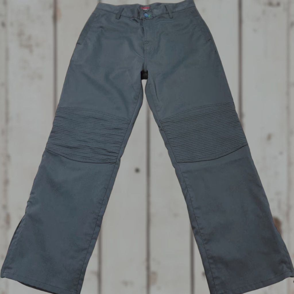 Tommy Hilfiger VINTAGE Tommy Hilfiger Pants Mens 34W/32L Blue Reinforced Knees Zip Legs 30x31 Classic Chino Size US 34 / EU 50 - 1 Thumbnail