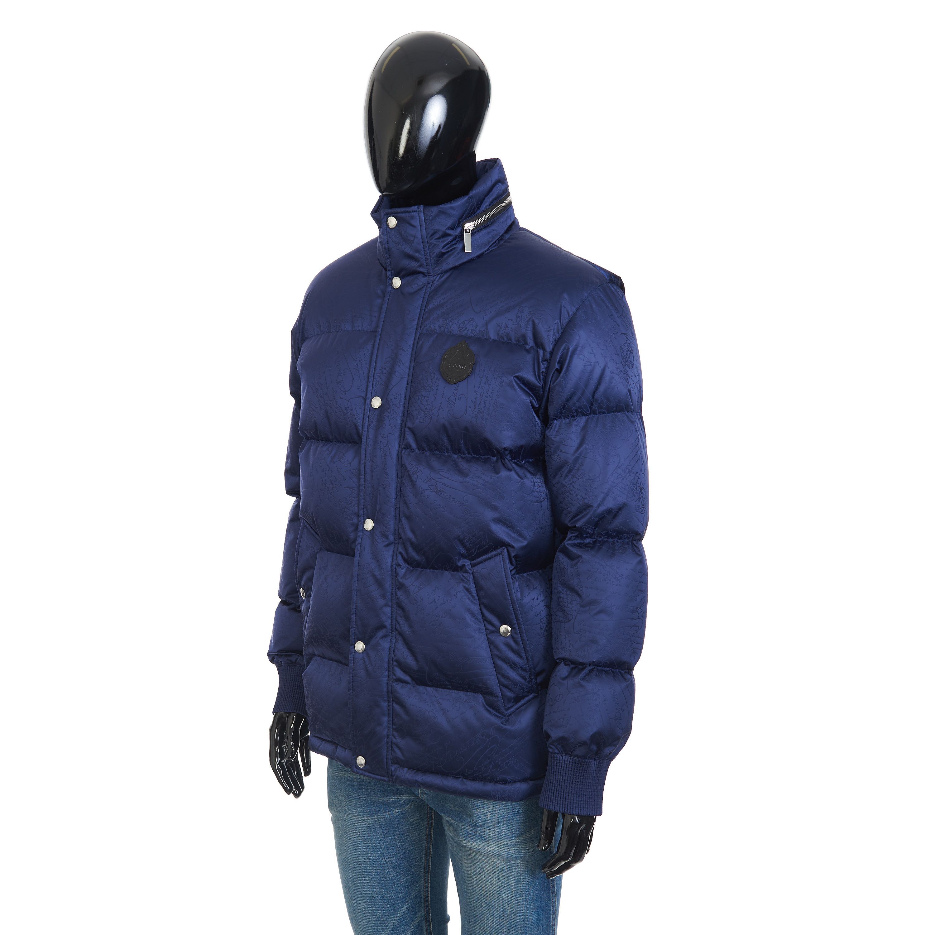 Berluti Scritto Down Jacket In Dark Indigo Blue Size US L / EU 52-54 / 3 - 2 Thumbnail