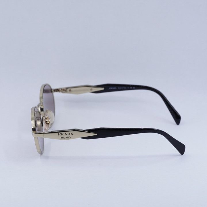 Prada Prada PR65ZS ZVN20I Sunglasses Pale Gold Oval Frame Size ONE SIZE - 11 Thumbnail