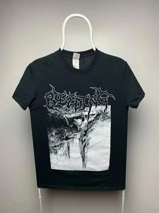 Band Tees Vintage black metall tshirt size S big logo reverse Size US S / EU 44-46 / 1 - 1 Thumbnail