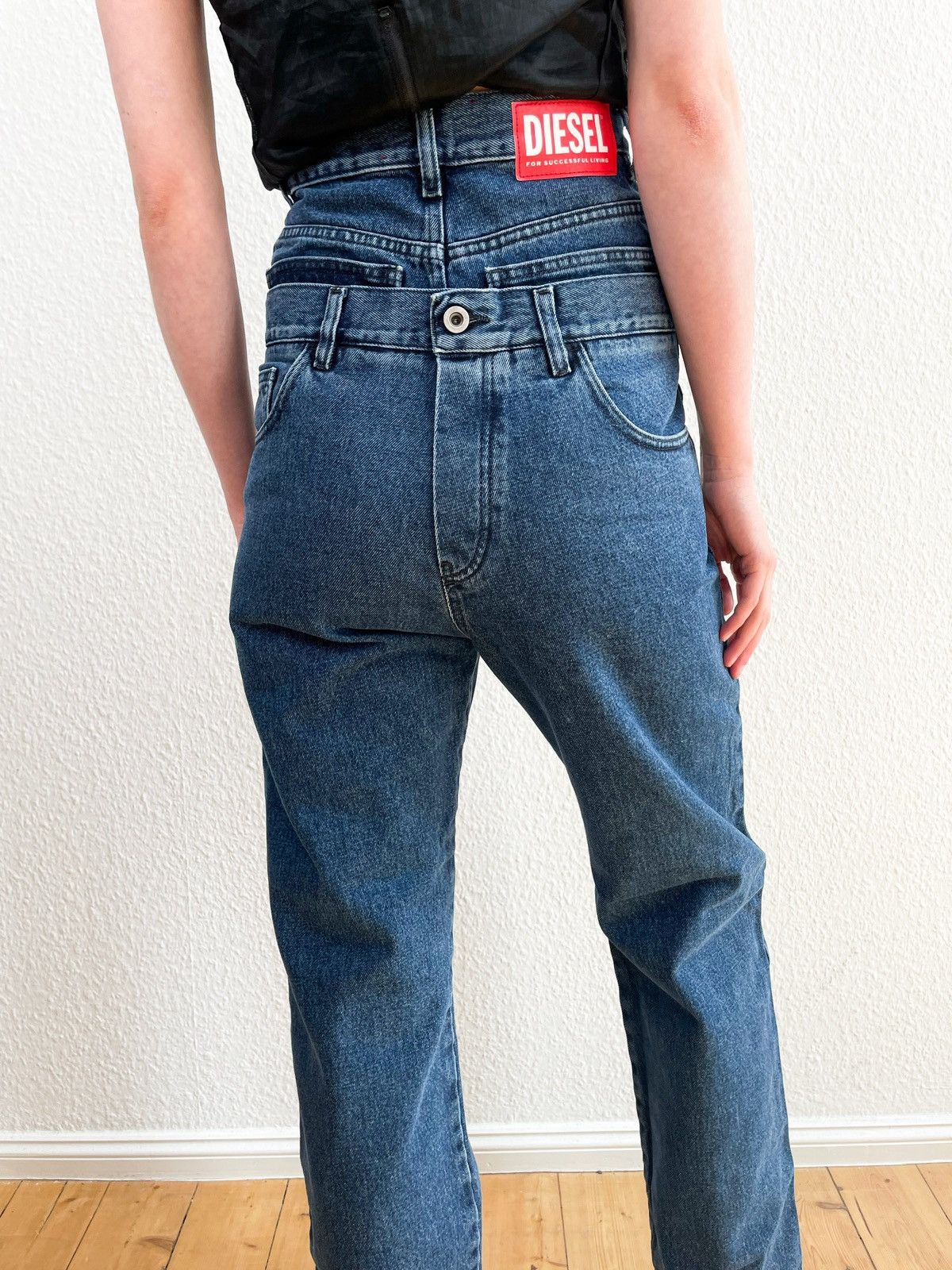 Anonymous Club Diesel red tag blue Shayne Oliver Editon embedded belt jeans Size US 26 / EU 42 - 3 Thumbnail