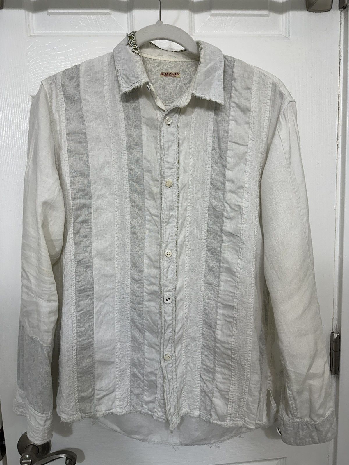 Kapital × Vintage Floral Laced White Button Up Size US M / EU 48-50 / 2 - 3 Thumbnail