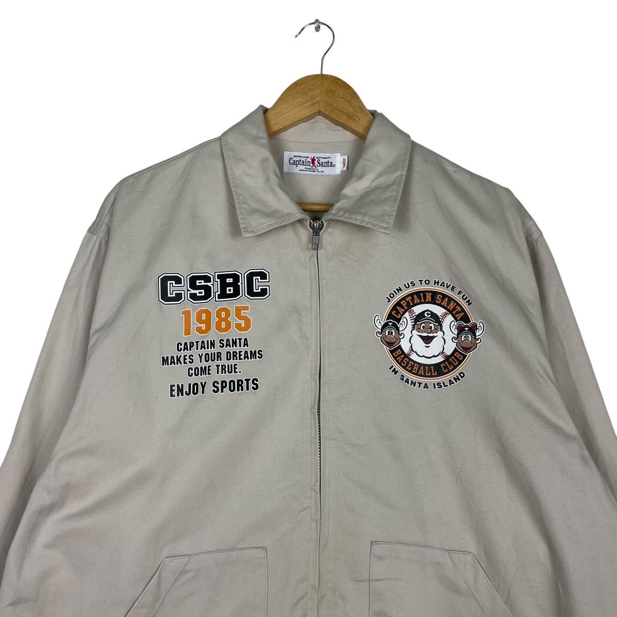 Cartoon Network × Japanese Brand × Vintage 💥VTG CAPTAIN SANTA WORKER LIGHT JACKET Size US L / EU 52-54 / 3 - 2 Thumbnail