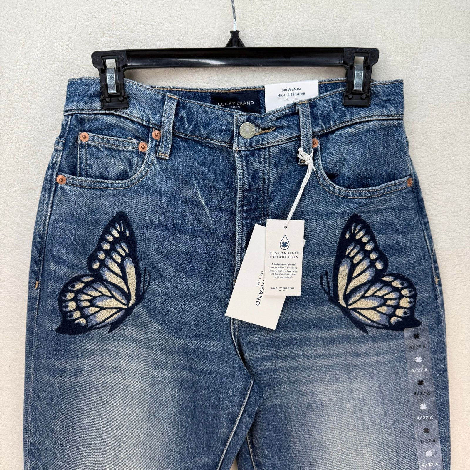 Lucky Brand LUCKY BRAND WOMEN'S 4/27A(ANKLE) HIGH RISE TAPER DREW MOM Size 27" / US 4 / IT 40 - 2 Thumbnail