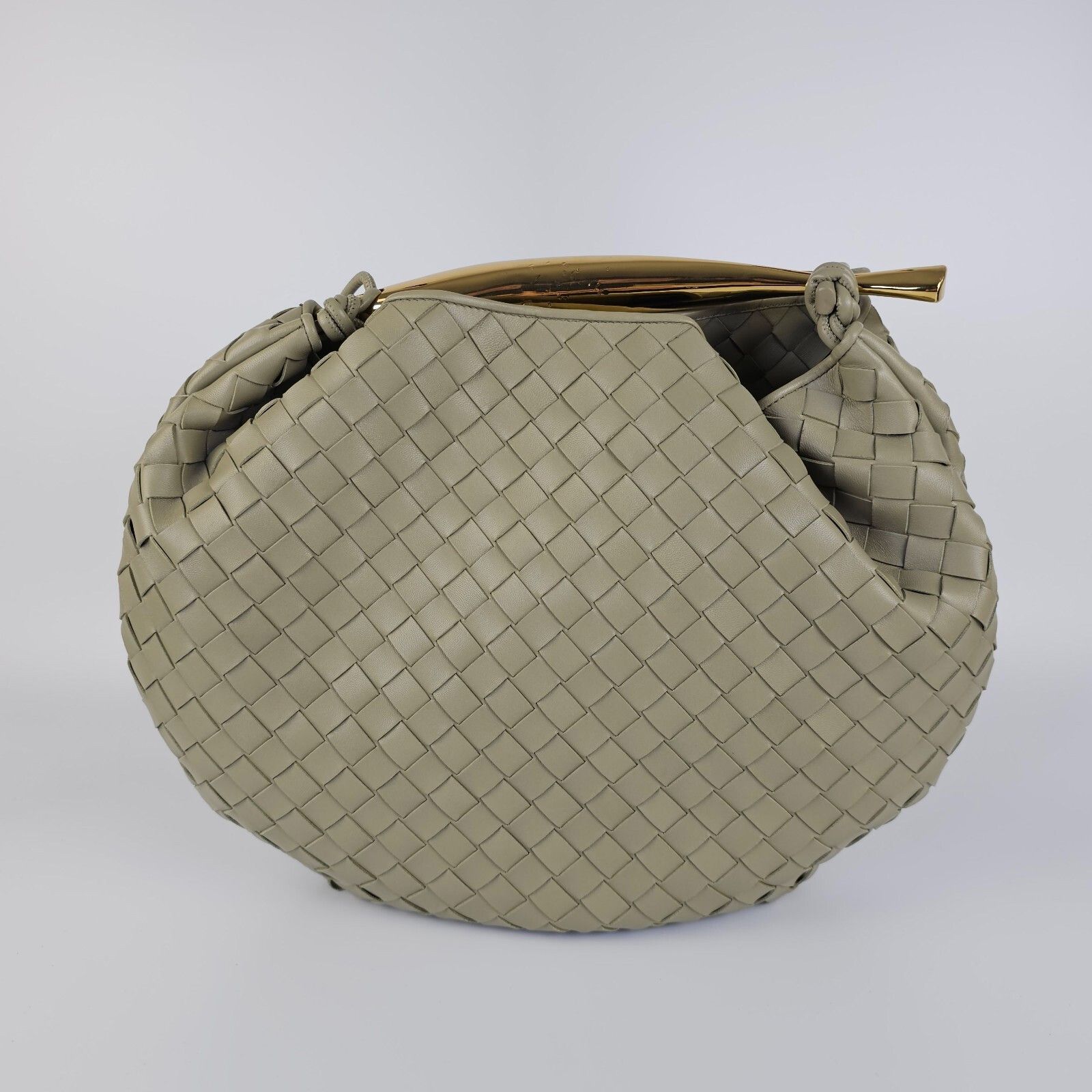 BOTTEGA VENETA Sardine Large $5200 Travertine Leather Should