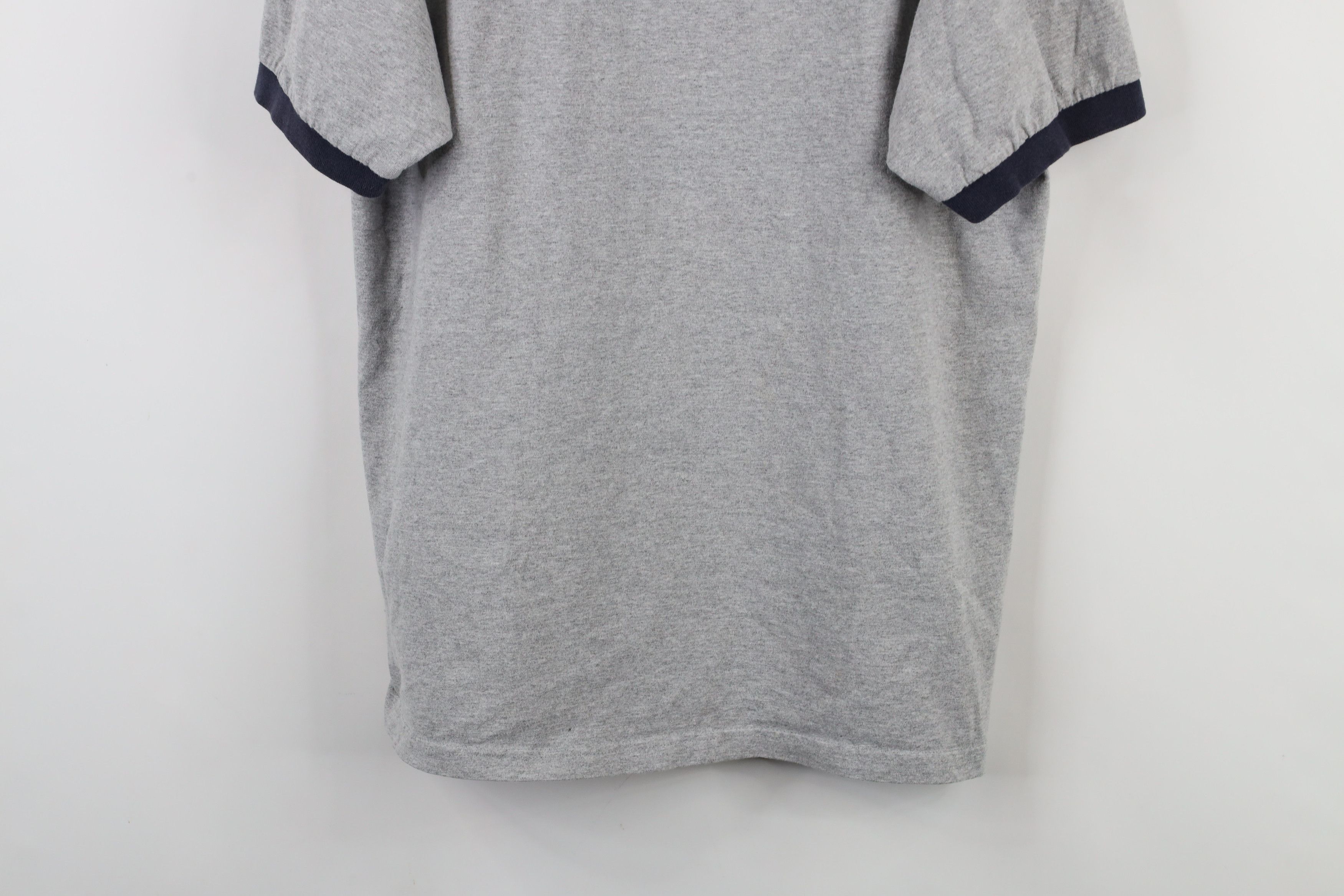 Vintage Vintage 90s Streetwear Spell Out Sweden Ringer T-Shirt Gray Size US L / EU 52-54 / 3 - 3 Thumbnail