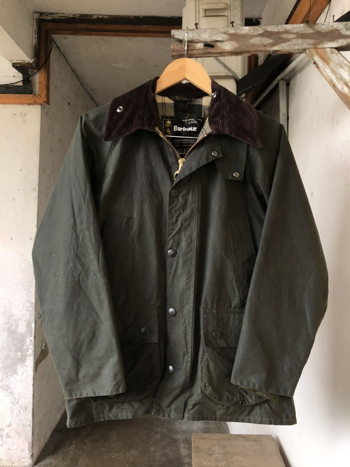 Barbour Nice❗️Barbour Classic Bedale Wax Jacket Olive Size US M / EU 48-50 / 2 - 2 Thumbnail