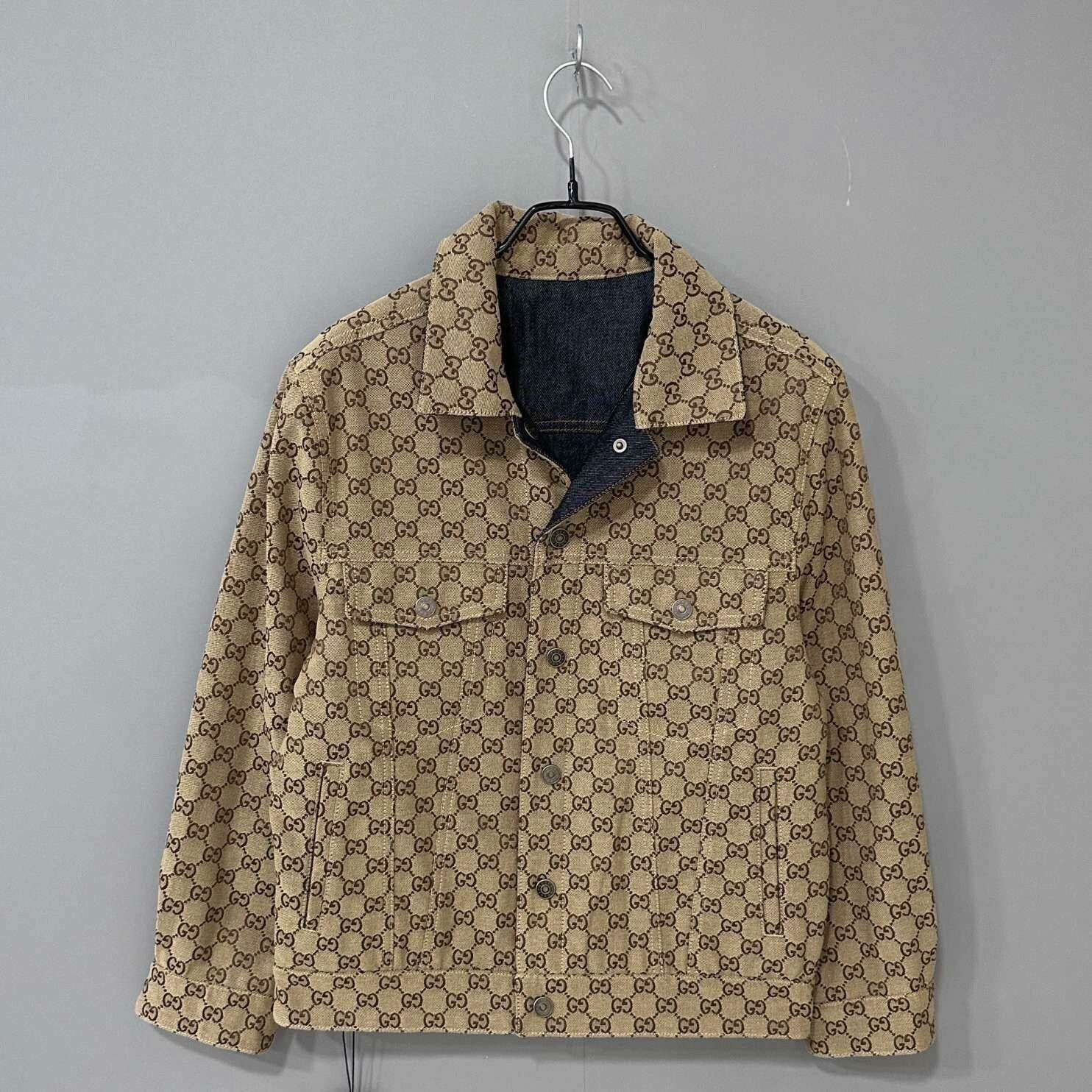 Gucci Reversible All-over Jacquard Denim Jacket Gucci Size US S / EU 44-46 / 1 - 1 Thumbnail