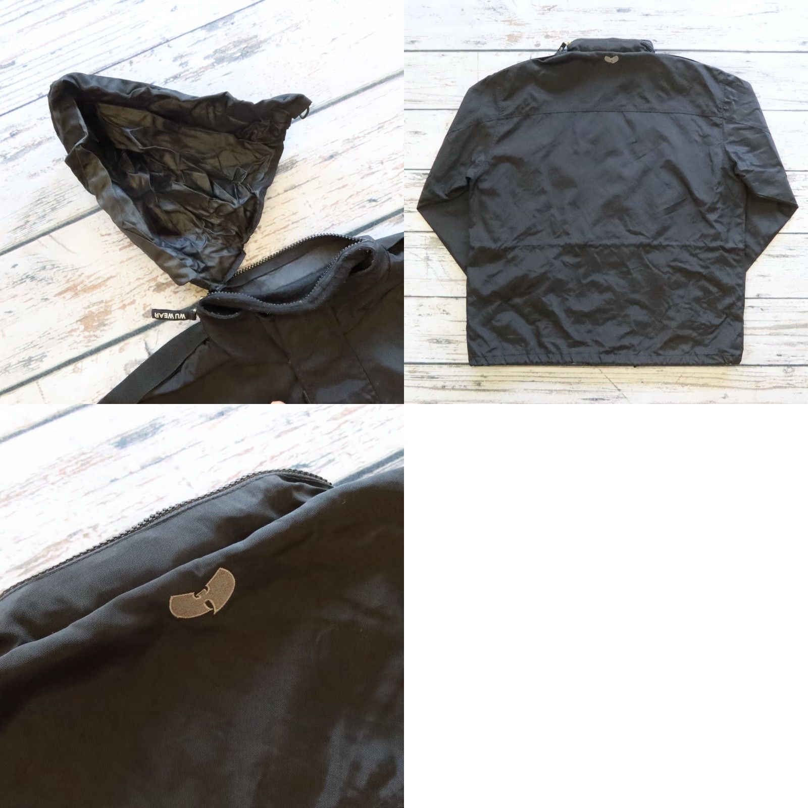 Vintage Vintage Wu Wear Parka Jacket 2XL Black Mens Hoodie Jacket Parka Wu Wear 90s Mens Size US XXL / EU 58 / 5 - 11 Thumbnail