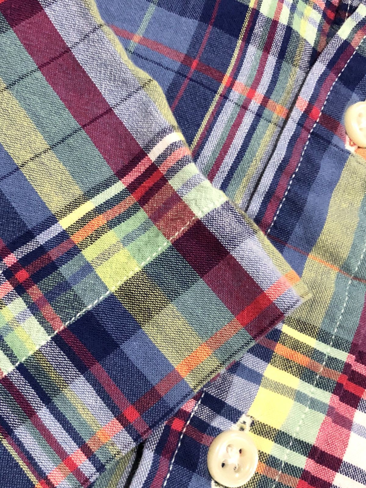 Polo Ralph Lauren × Vintage Vtg 90s Polo Ralph Lauren Plaid Button Down Size US L / EU 52-54 / 3 - 5 Thumbnail
