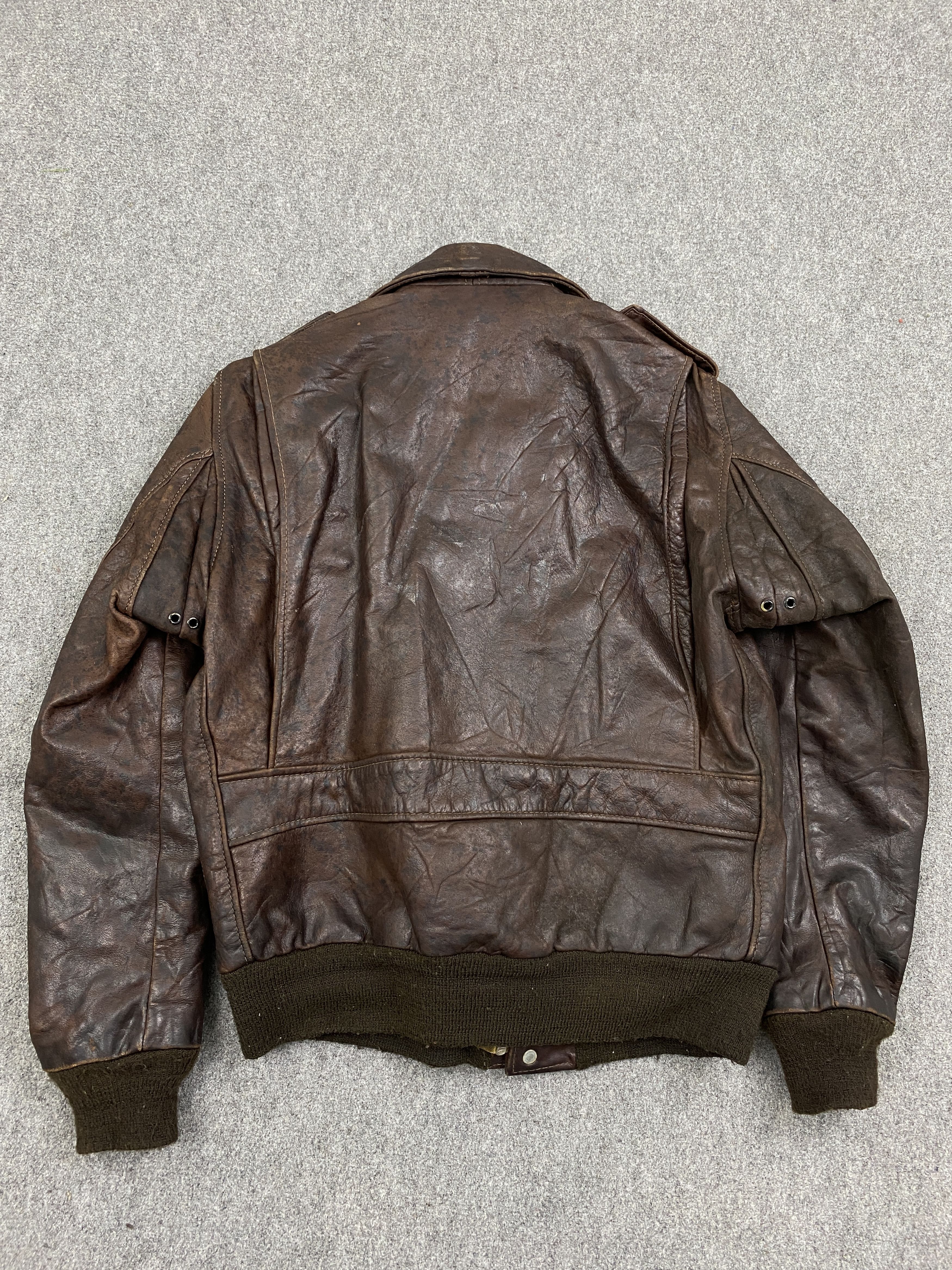 Vintage Vintage Japanese Brand Leather Zipper Jacket J1989 Size US L / EU 52-54 / 3 - 5 Thumbnail