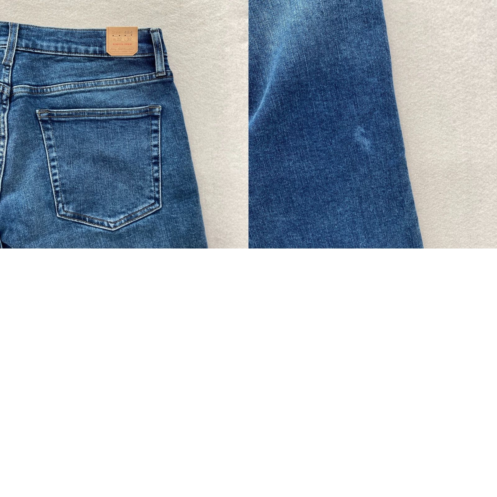 J.Crew J.CREW 484 Jeans Mens 32x32 Narrow Tapered Leg Blue Stretch Denim Pants Preppy Size US 32 / EU 48 - 10 Thumbnail