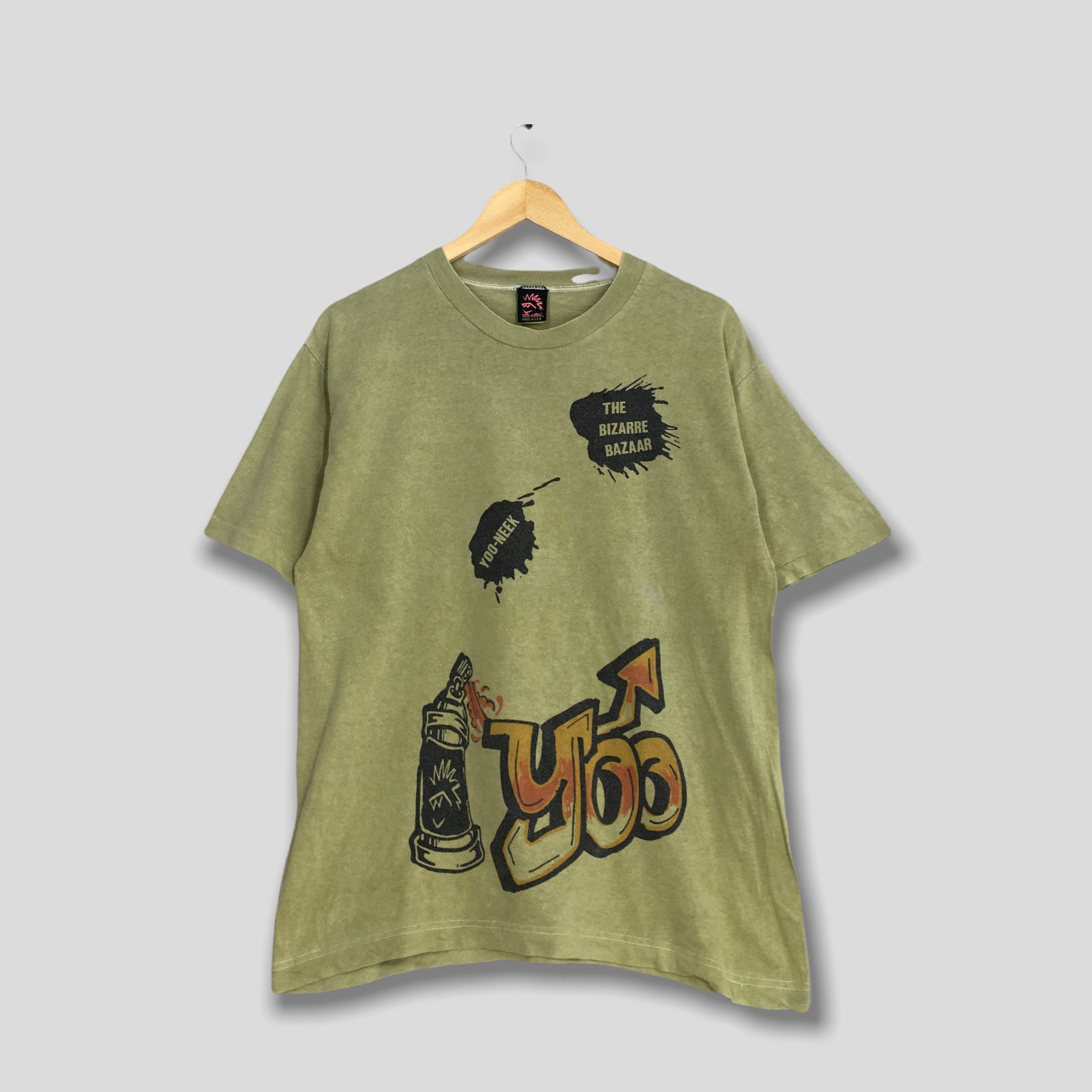 Other Vintage 90's Yoo-neek Graphics Graffiti Street Tshirt Medium Size US M / EU 48-50 / 2 - 1 Thumbnail