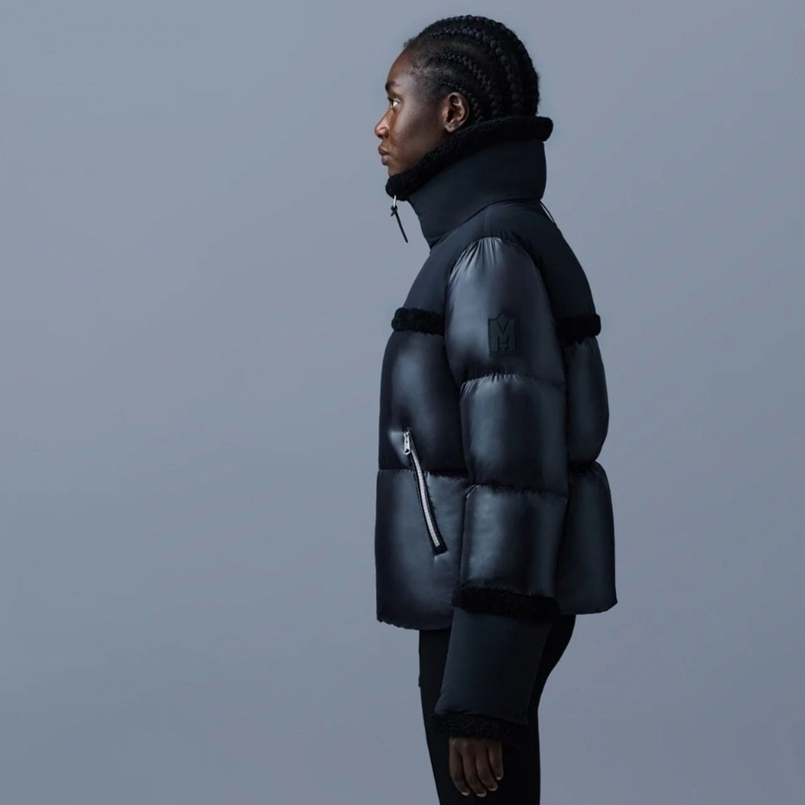 Mackage Mackage MIYA lustrous light down jacket with shearling trim Size M / US 6-8 / IT 42-44 - 12 Thumbnail