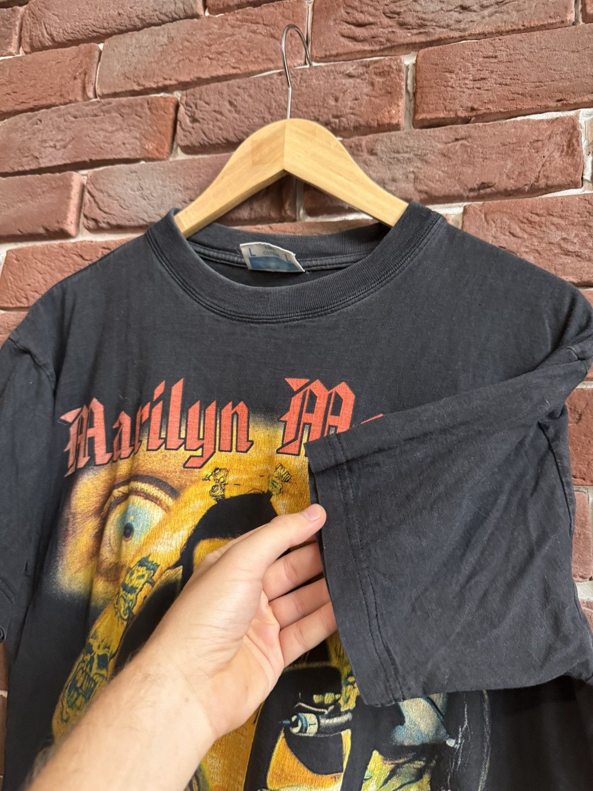Band Tees Rare Vintage 90s Marilyn Manson Antichrist Metal Band Tee Size US L / EU 52-54 / 3 - 6 Thumbnail
