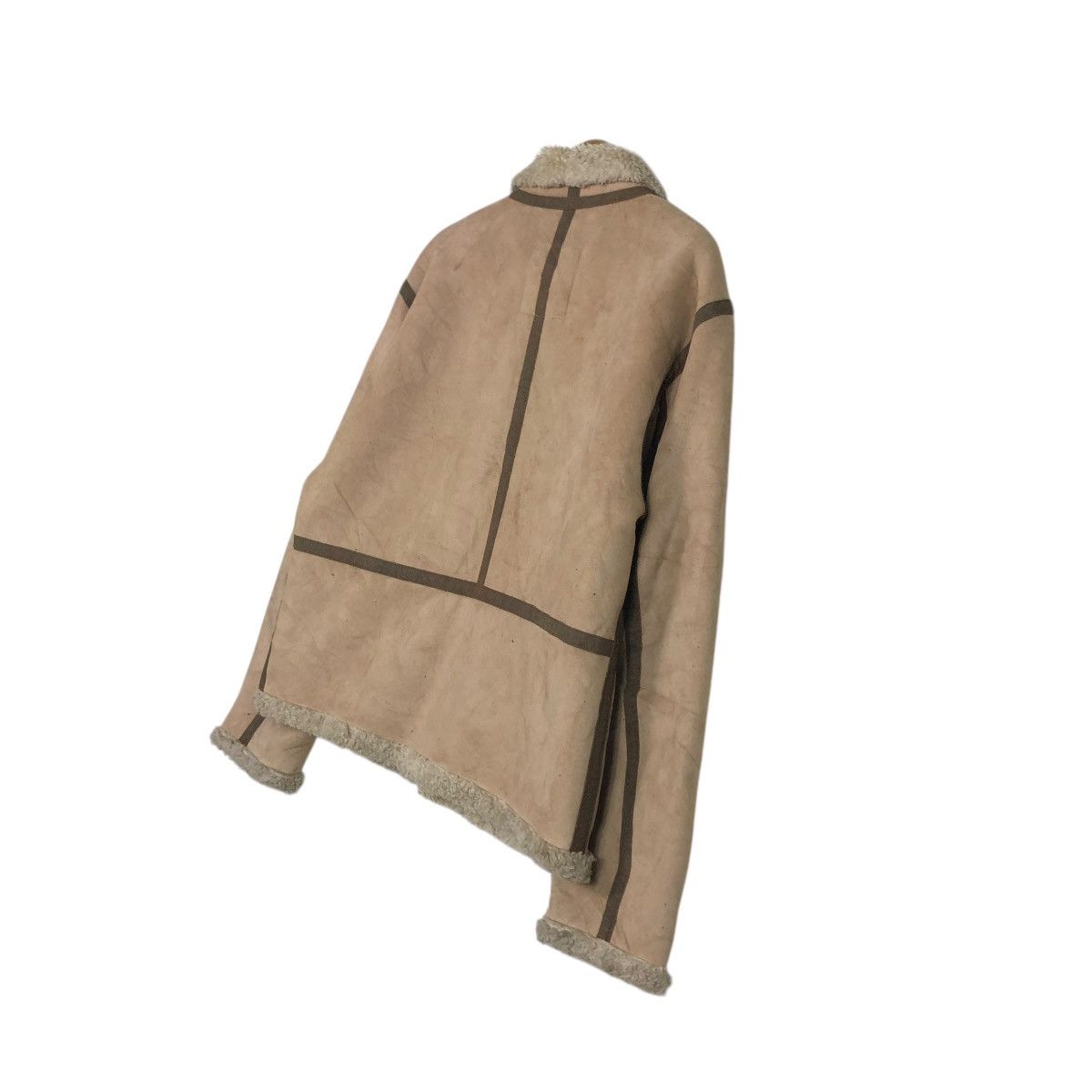 Alpha Industries 🔥VINTAGE SHEARLING SHERPA BIKER JACKET ALPHA INDUSTRIES Size US L / EU 52-54 / 3 - 12 Thumbnail