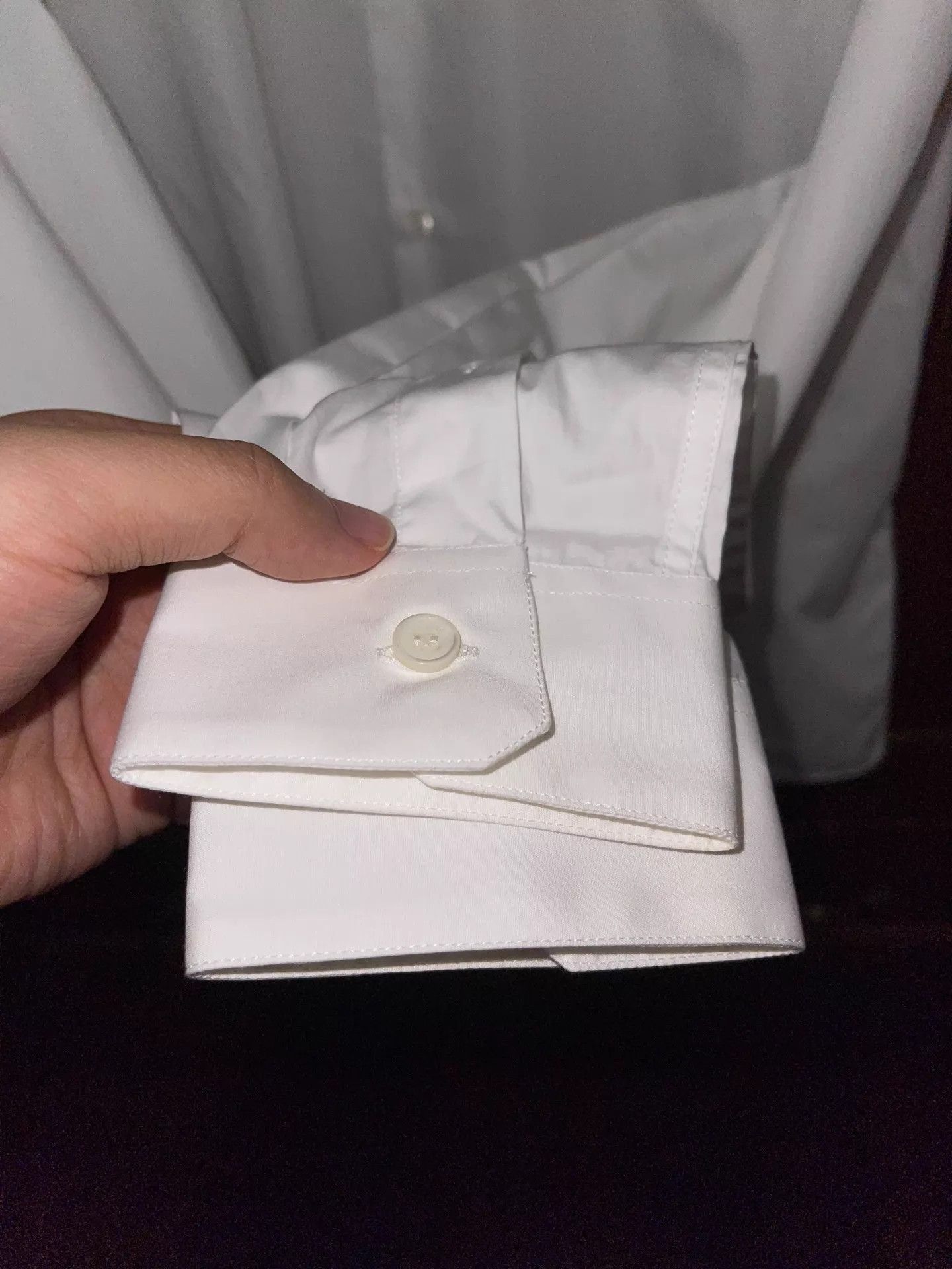 Versace White Long-Sleeve Button-Up Shirt with Emblem Size US XXS / EU 40 - 5 Thumbnail