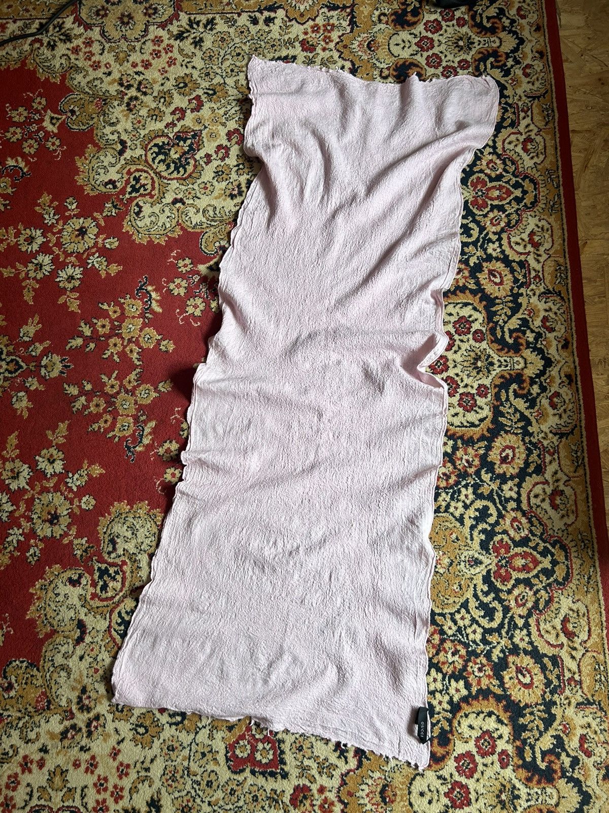 Gucci × Vintage Vintage Gucci scarf very rare pink archive Size ONE SIZE - 7 Thumbnail
