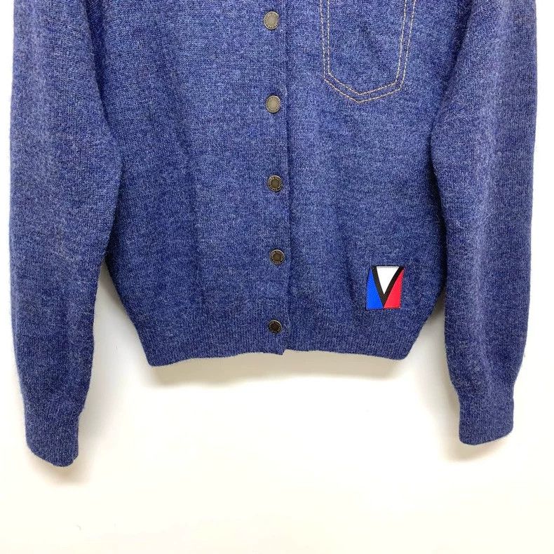 Louis Vuitton Louis Vuitton Denim Blue Cashmere Knit Cardigan shirt 2503 Size L / US 10 / IT 46 - 7 Thumbnail