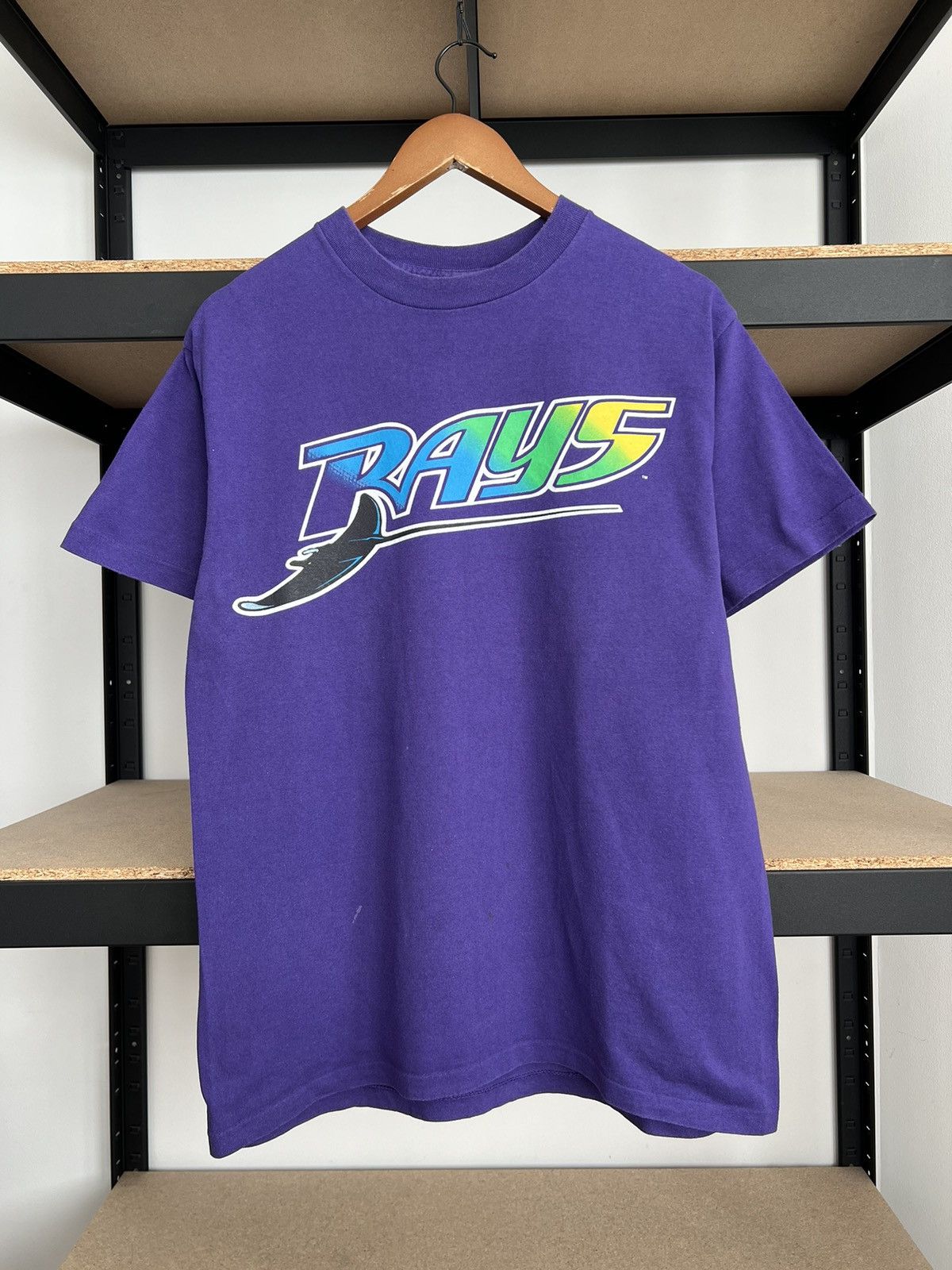 MLB Vintage Tampa Bay Rays Devil MLB Majestic T-shirt Size US L / EU 52-54 / 3 - 1 Thumbnail
