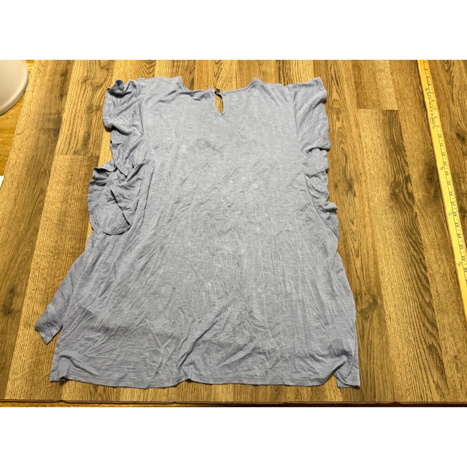 Vintage RXB Shirt Women's Large Blue Short Sleeve Embroidered T-Shirt Size L / US 10 / IT 46 - 2 Thumbnail